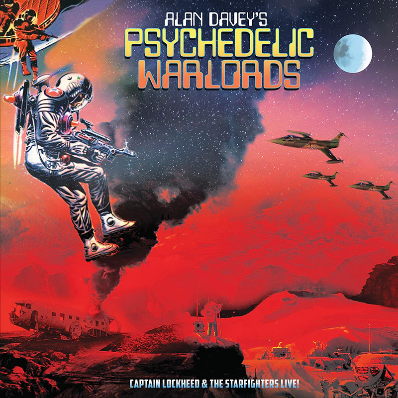 Alan Davey's Psychedelic Warlords - Captain Lockheed & The Starfighters Live (Limited Edition Yellow Vinyl)
