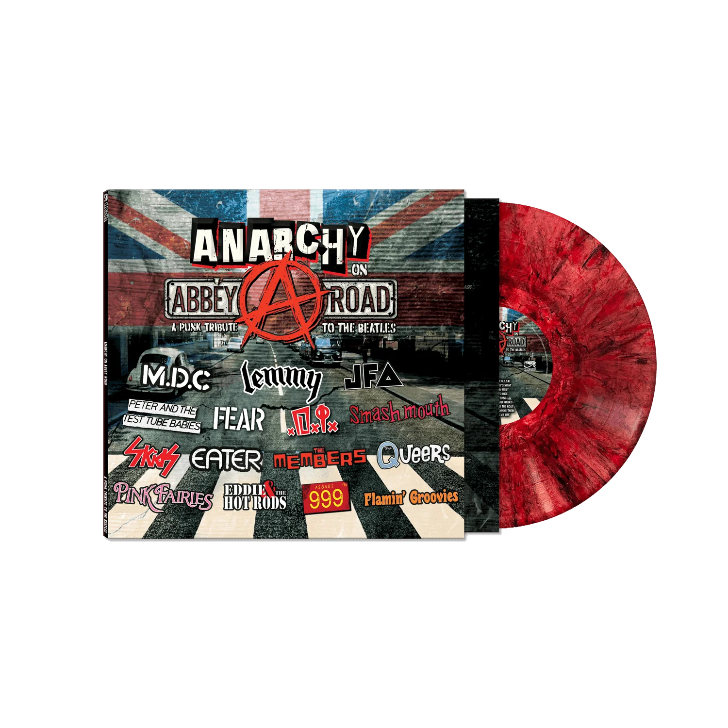 Anarchy On Abbey Road - A Punk Tribute to The Beatles (Red Marble Vinyl LP)