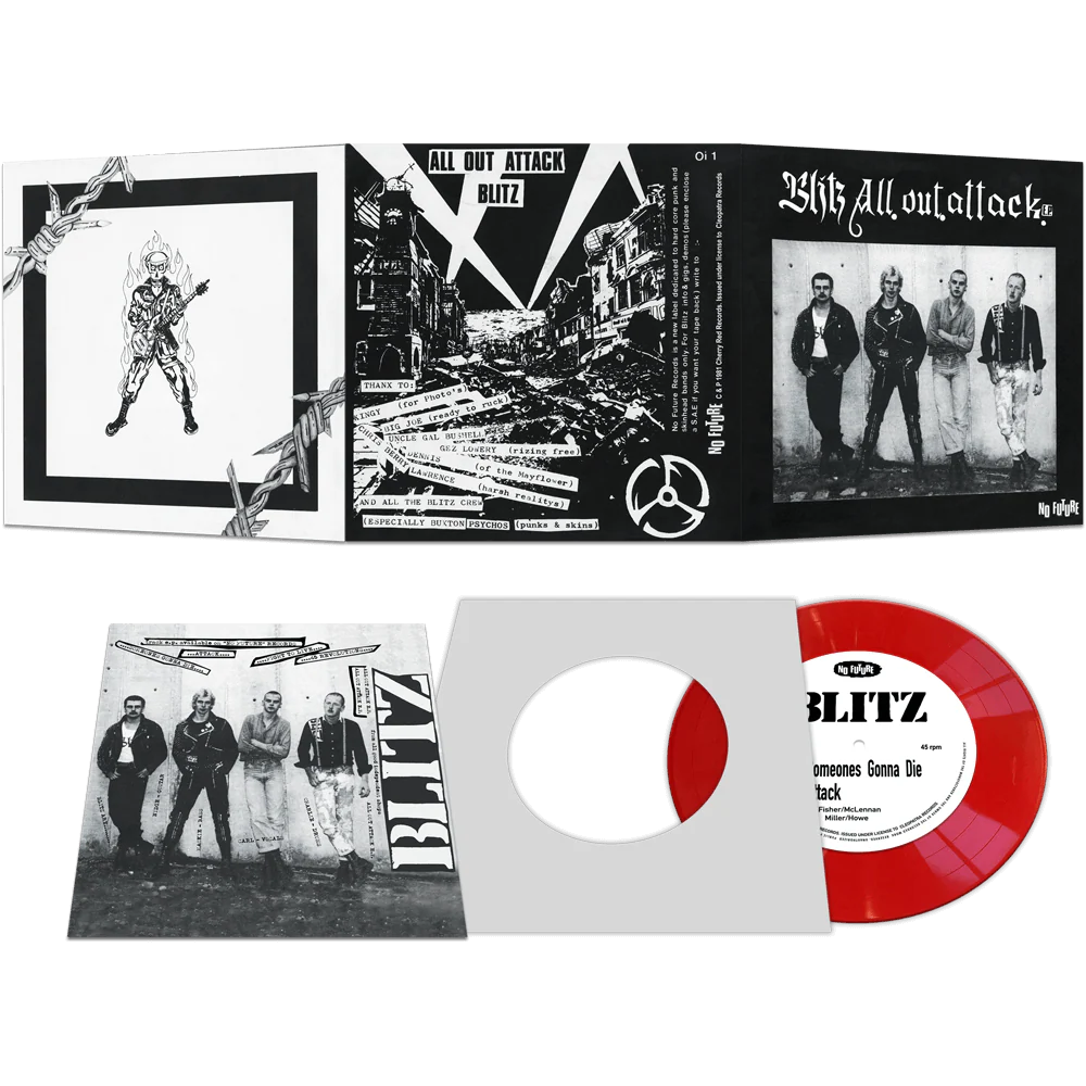 Blitz - All Out Attack (Red 7" Vinyl)