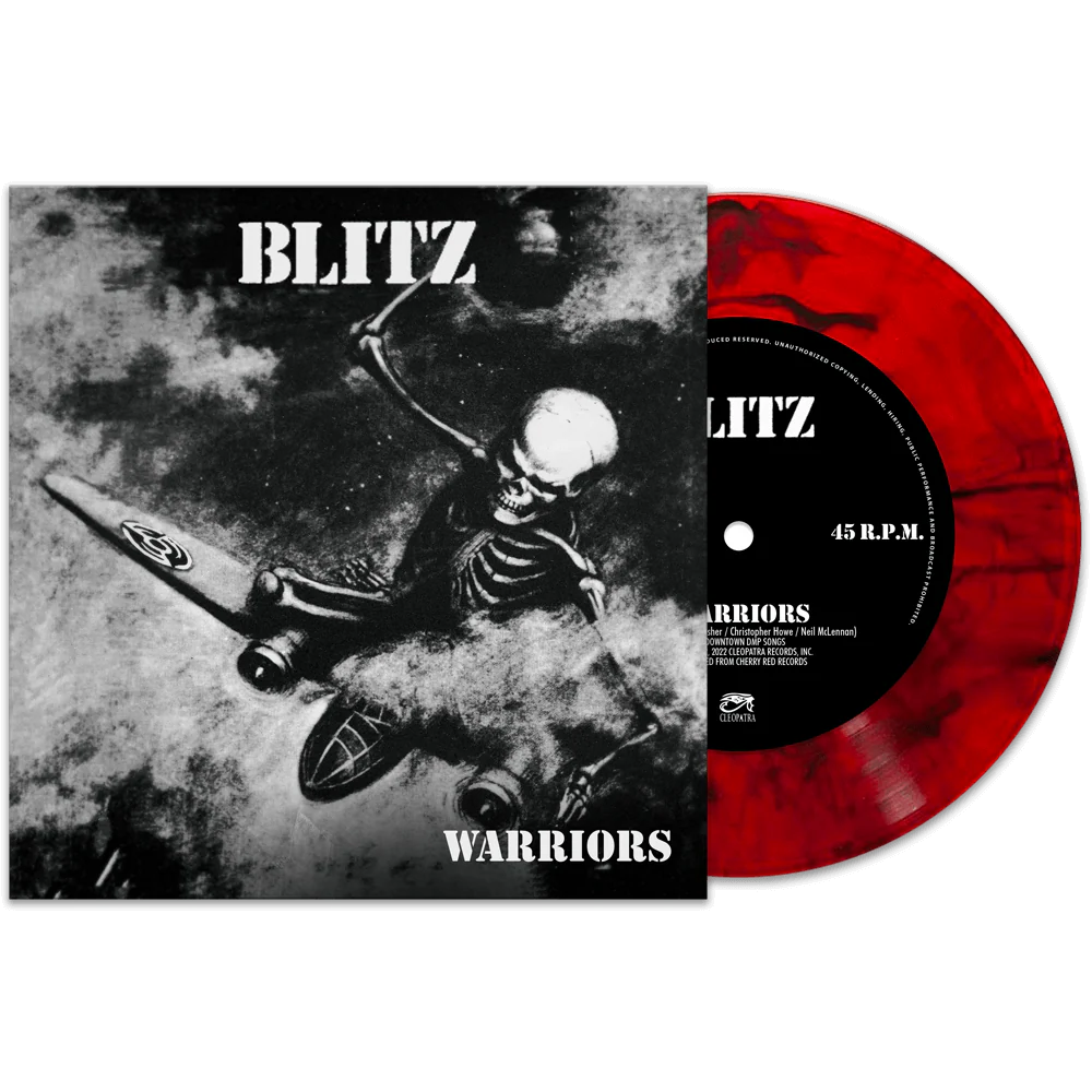 Blitz - Warriors (Red Marble 7" Vinyl)