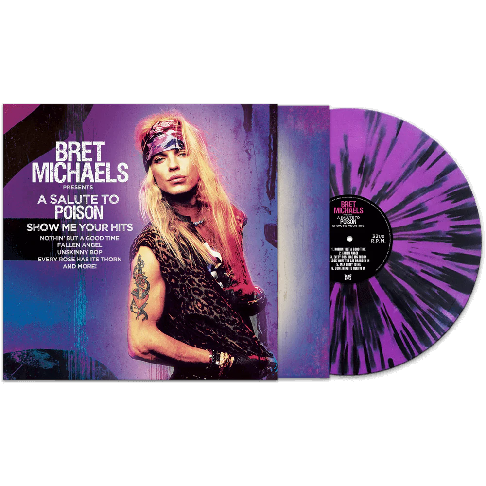 Bret Michaels - A Salute To Poison - Show me Your Hits (Purple-Black Splatter Vinyl)