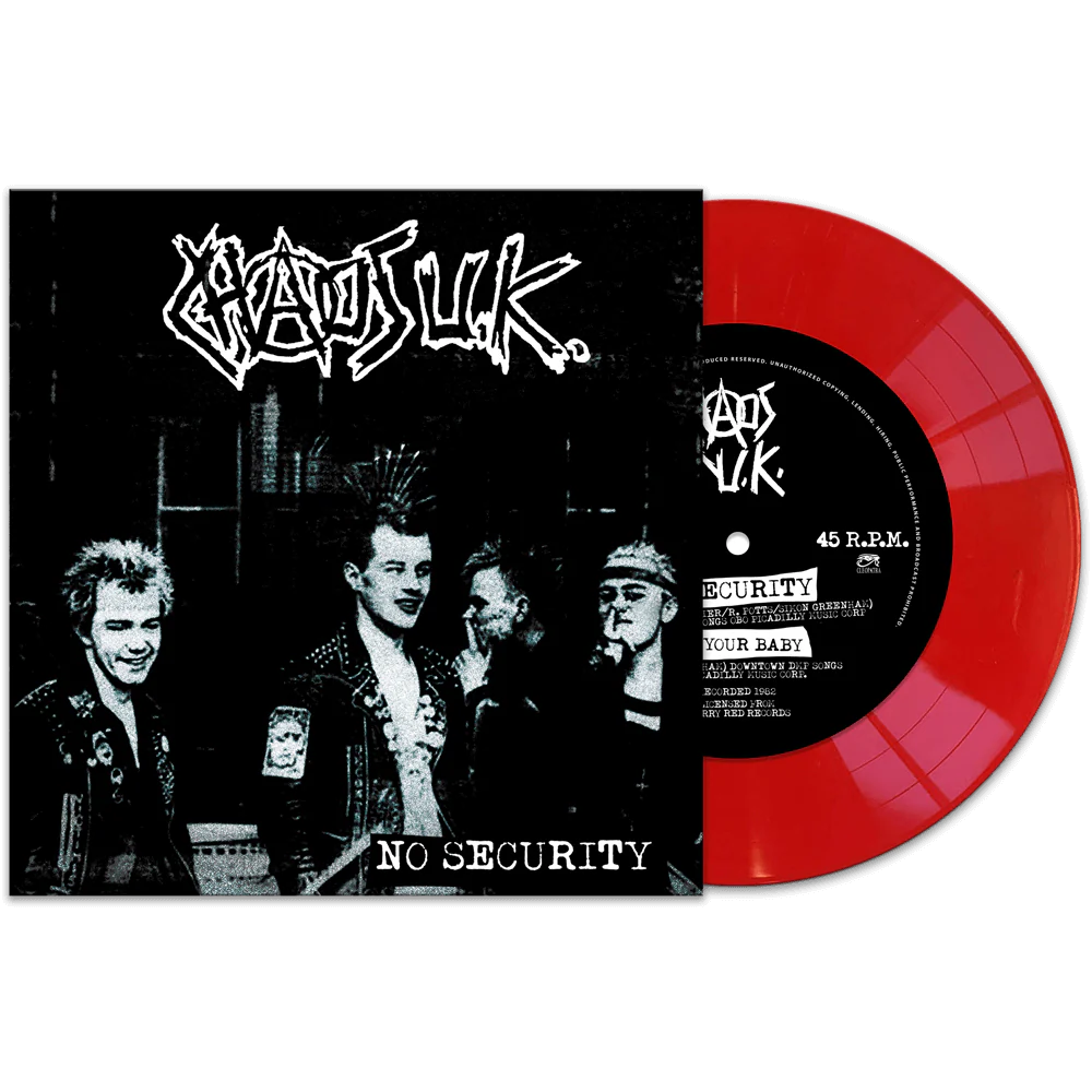 Chaos UK - No Security (Red 7" Vinyl)