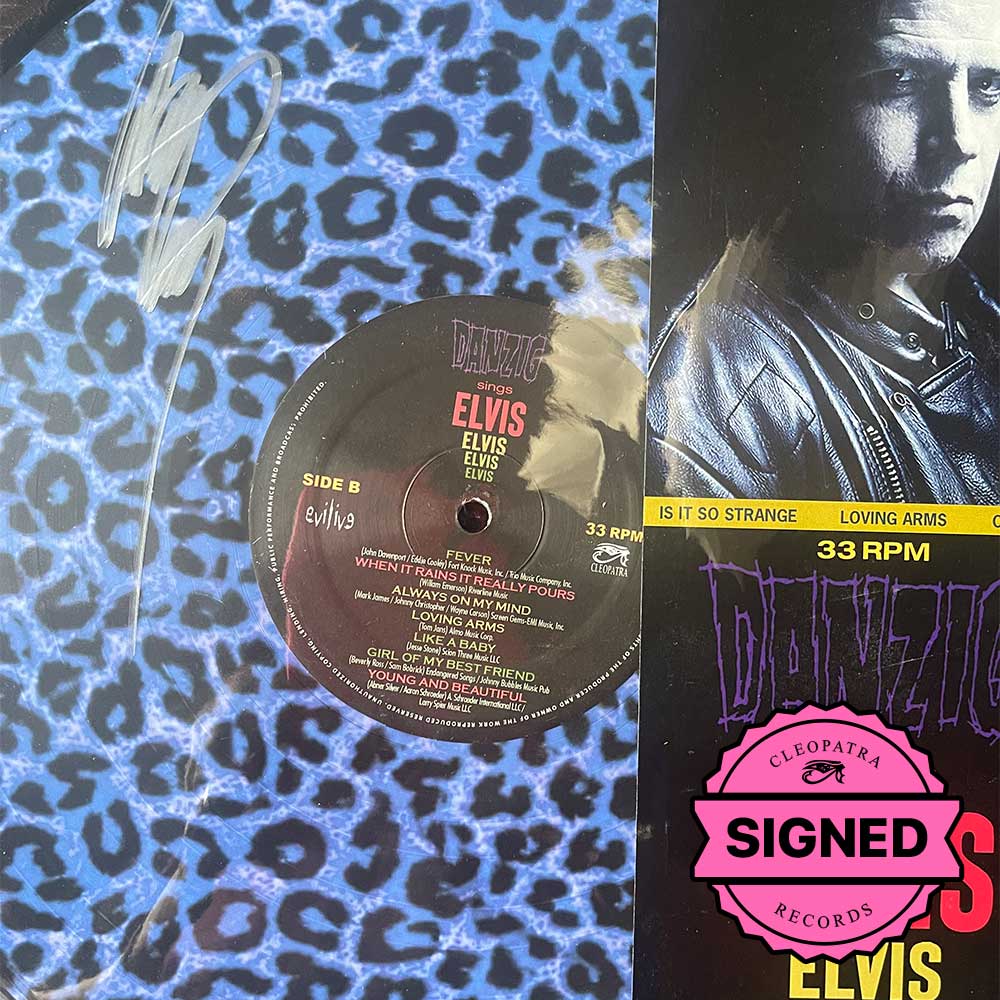 Danzig Sings Elvis (Blue Leopard Picture Disc Vinyl - Signed by Glenn Danzig)