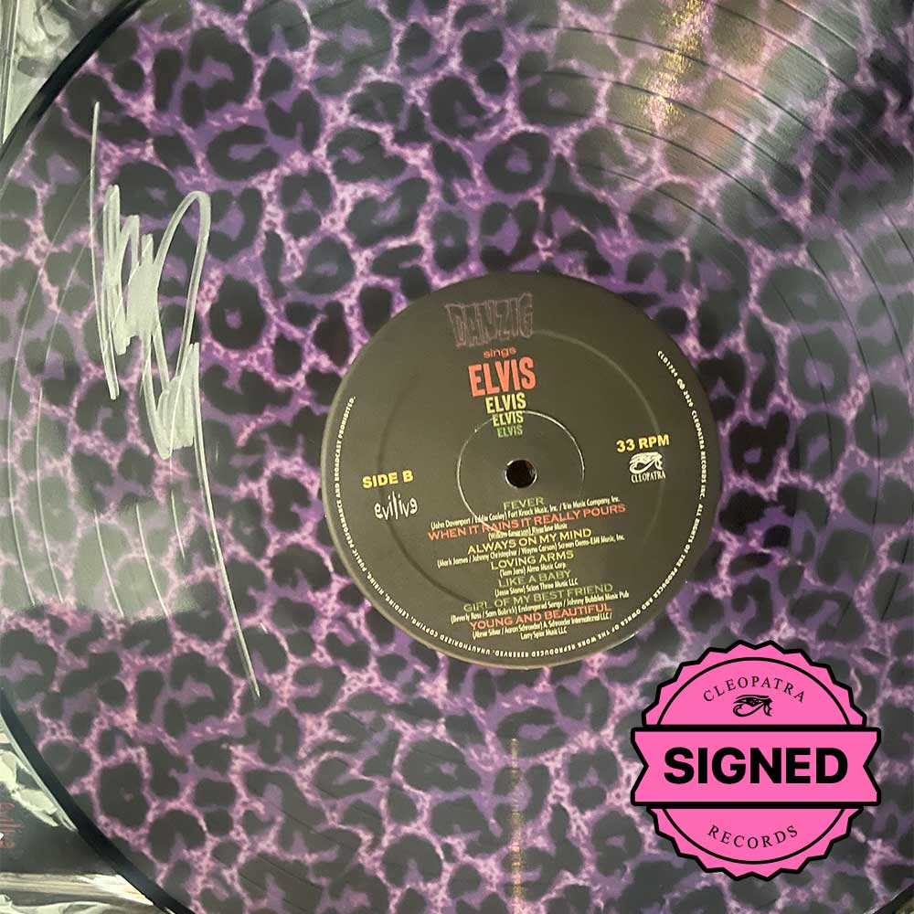 Danzig Sings Elvis (Purple Leopard Picture Disc Vinyl - Signed by Glenn Danzig)