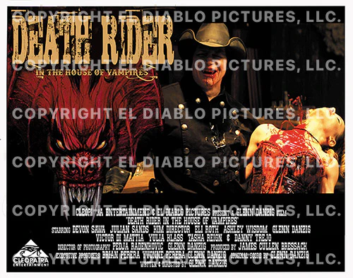 Death Rider - In The House of Vampires - 6x Lobby Cards (11” x 14" - Signed by Glenn Danzig) - Image 3