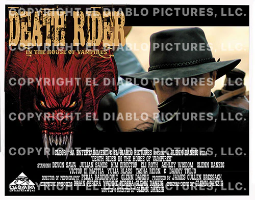 Death Rider - In The House of Vampires - 6x Lobby Cards (11” x 14" - Signed by Glenn Danzig) - Image 6