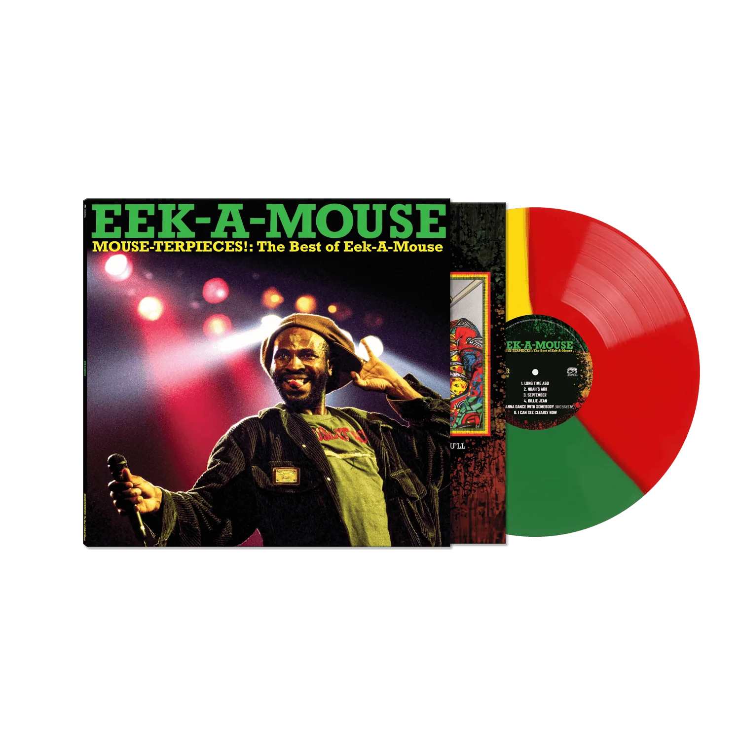 Eek-A-Mouse - Mouse-Terpieces: The Best of Eek-A-Mouse (Green/Red/Yellow Split Color Vinyl LP)