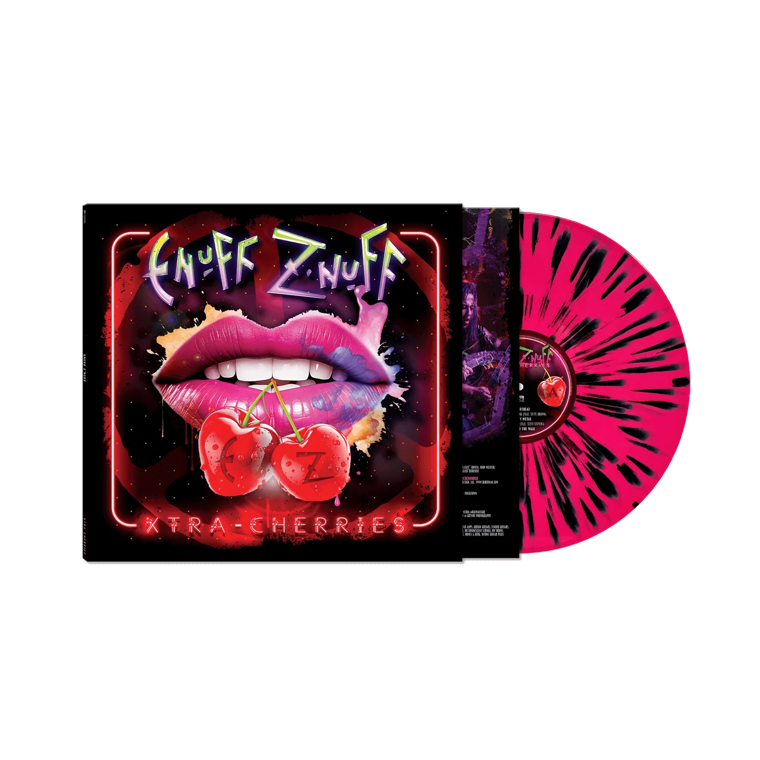 Enuff Z'nuff - Xtra Cherries (Black/Pink/White Splatter/Haze Vinyl LP)