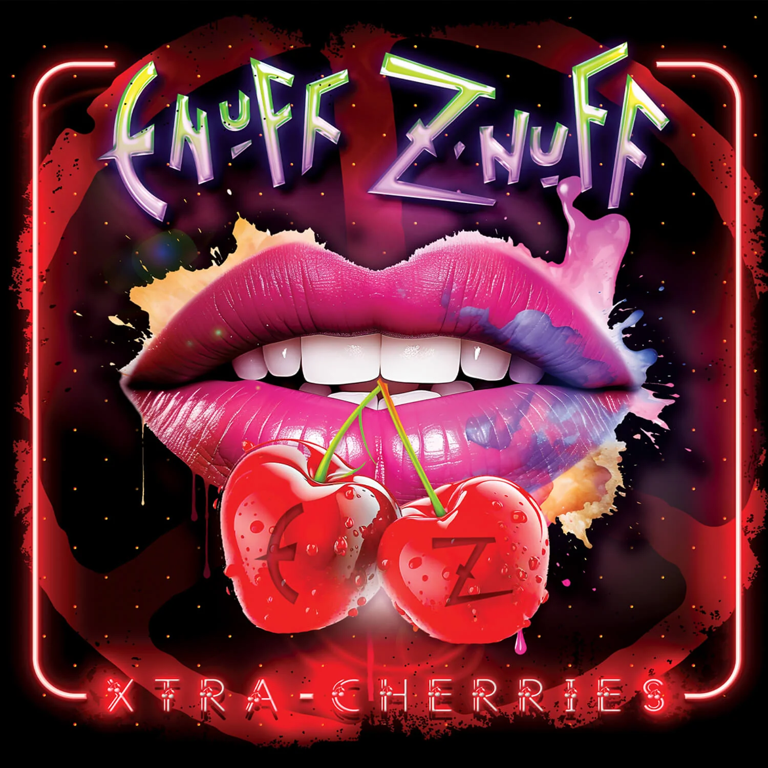 Enuff Z'nuff - Xtra Cherries (Black/Pink/White Splatter/Haze Vinyl LP) - Image 3