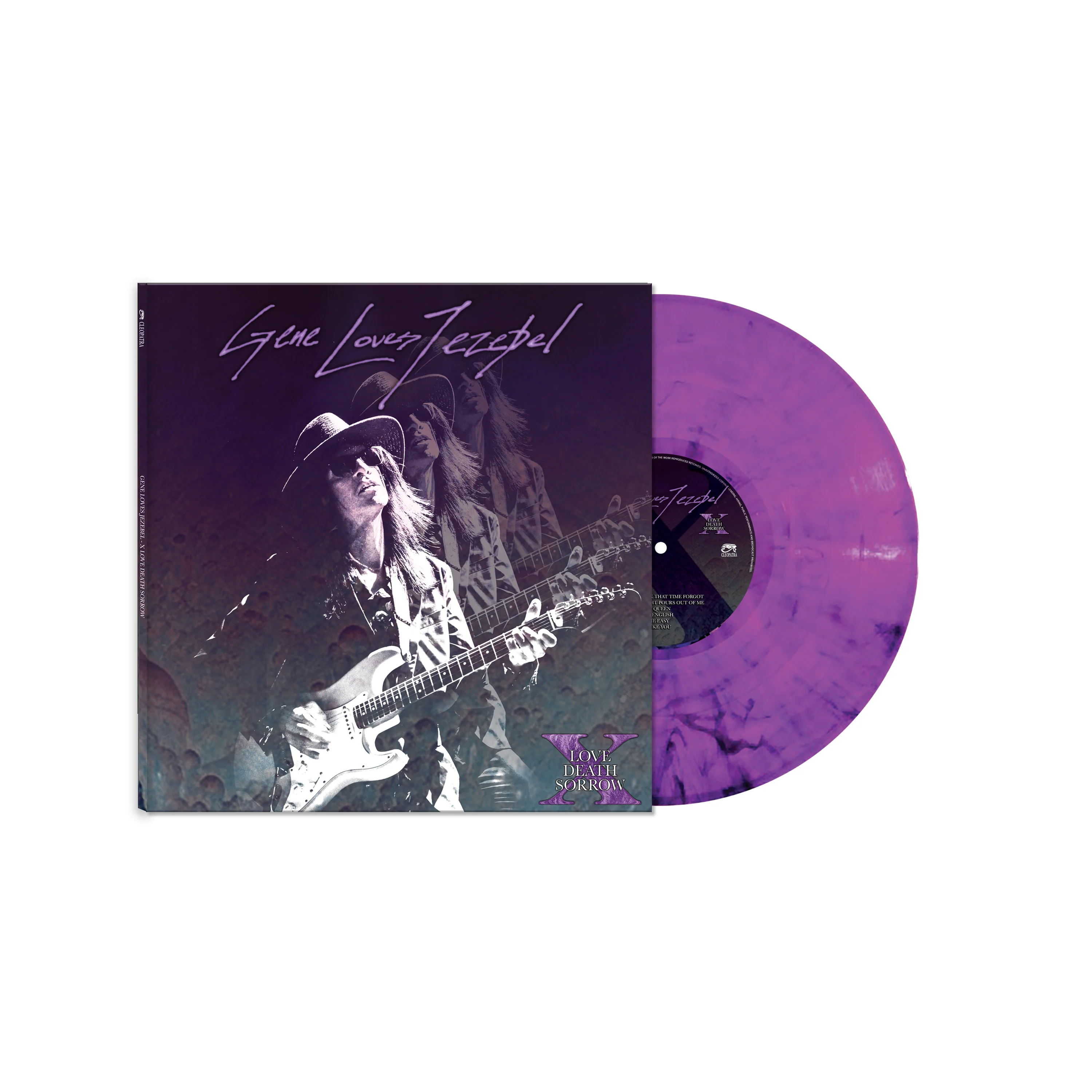 Gene Loves Jezebel featuring Jay Aston - X - Love Death Sorrow (Purple Marble Vinyl)