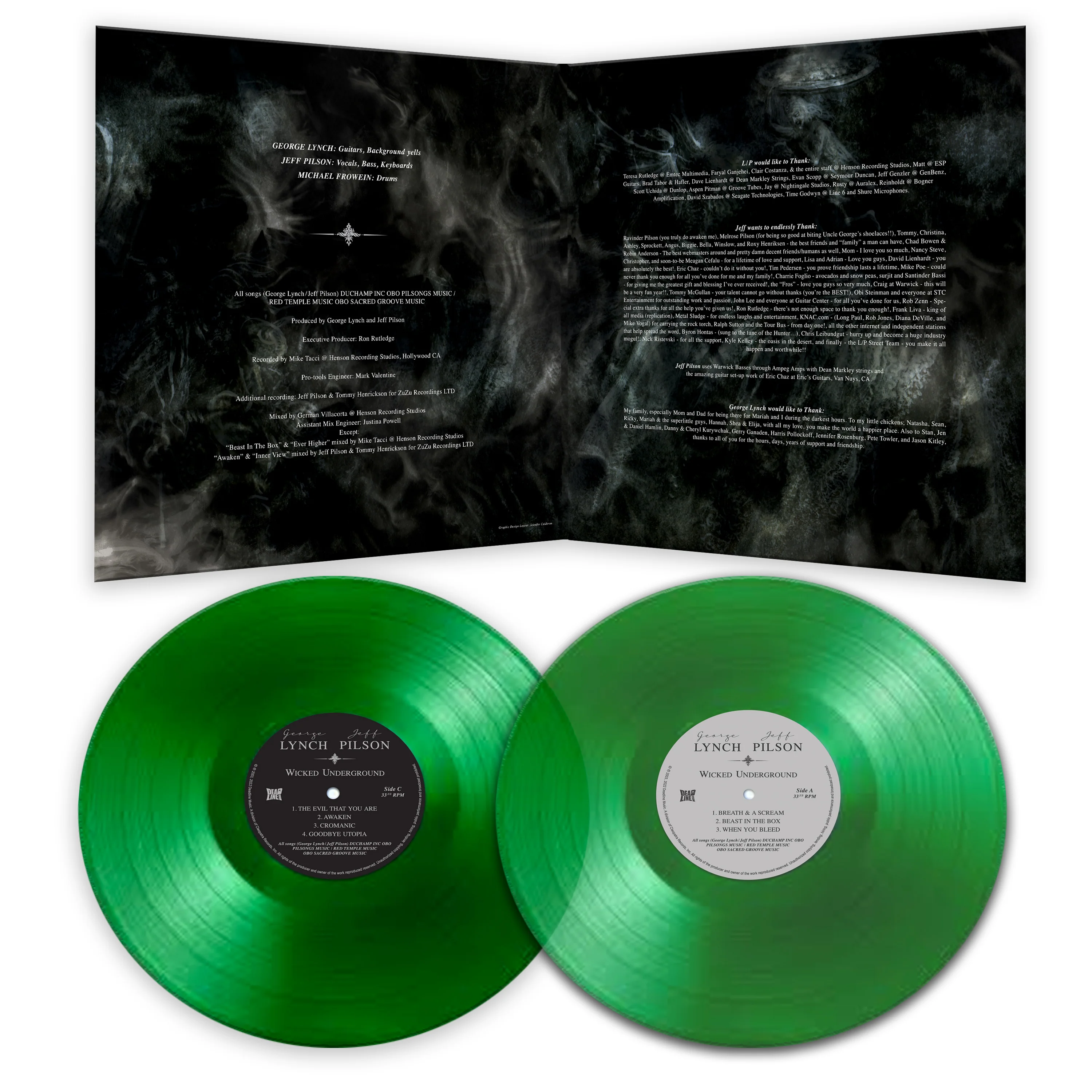 George Lynch & Jeff Pilson - Wicked Underground (Green Double Vinyl) - Image 3
