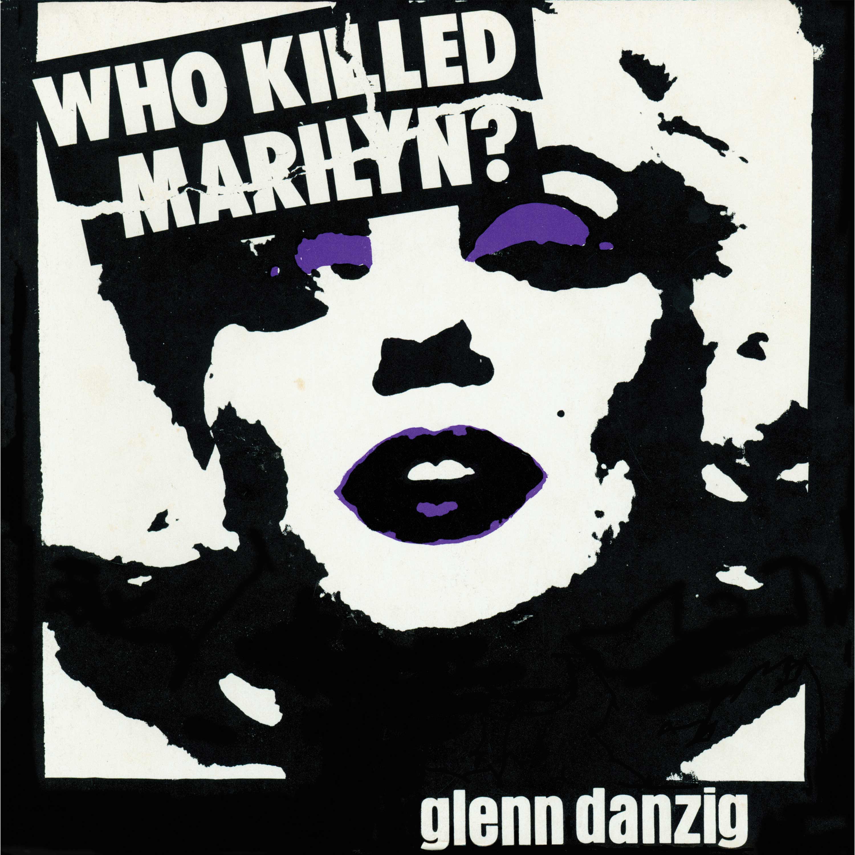 Glenn Danzig - Who Killed Marilyn? (2 Strip Black & White - Purple Splatter Vinyl) - Image 4