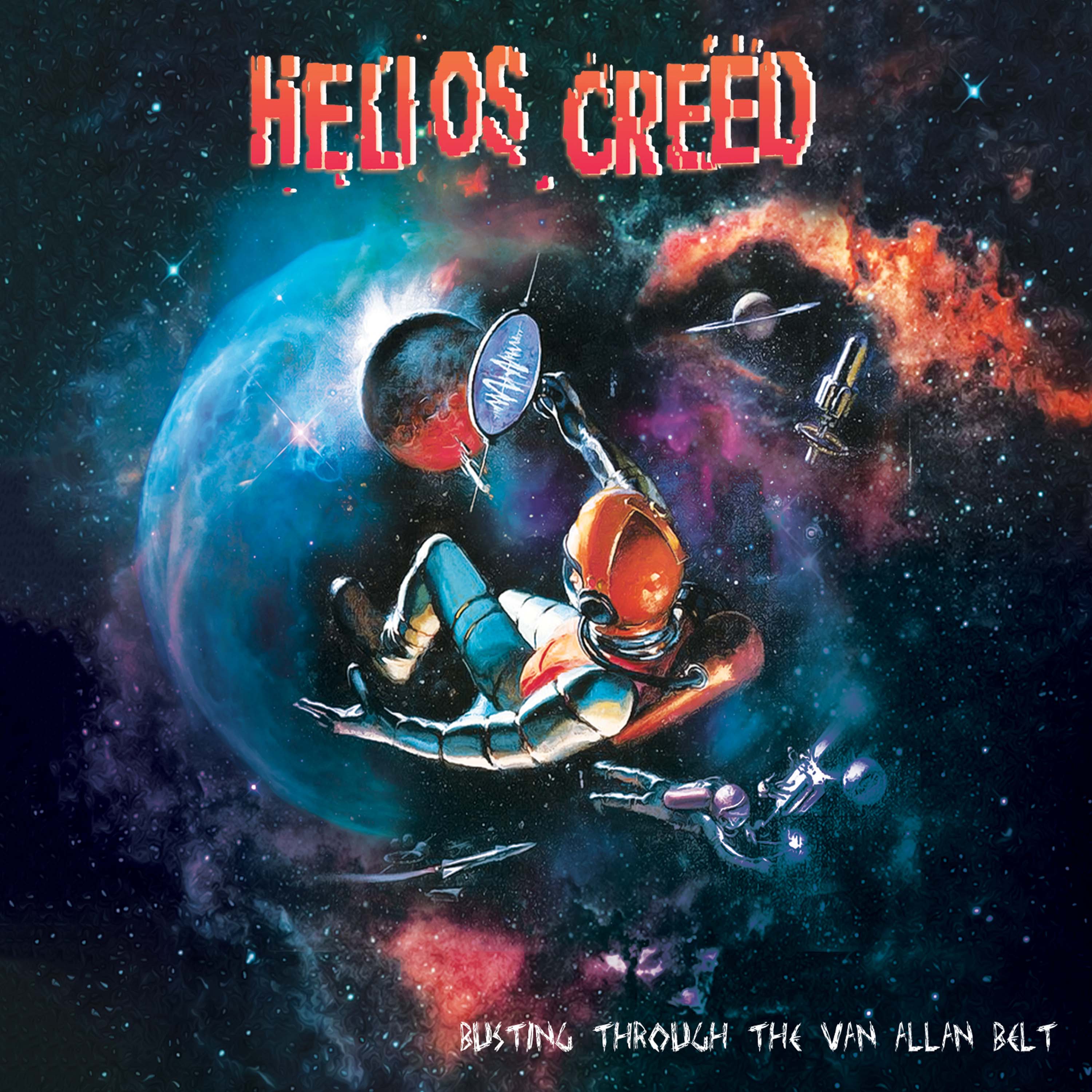 Helios Creed - Busting Through The Van Allan Belt (Red Marble Vinyl) - Image 4