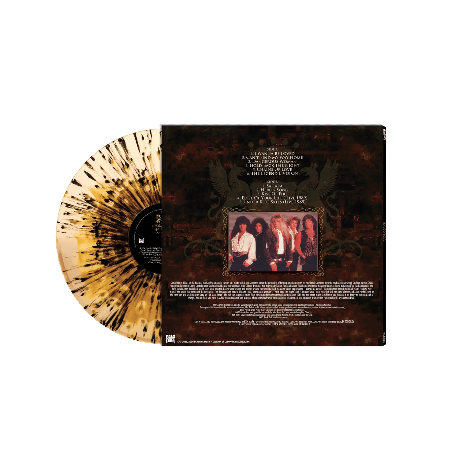 House Of Lords - Anthology (Black/Clear/Gold/Haze Splatter Vinyl LP) - Image 2