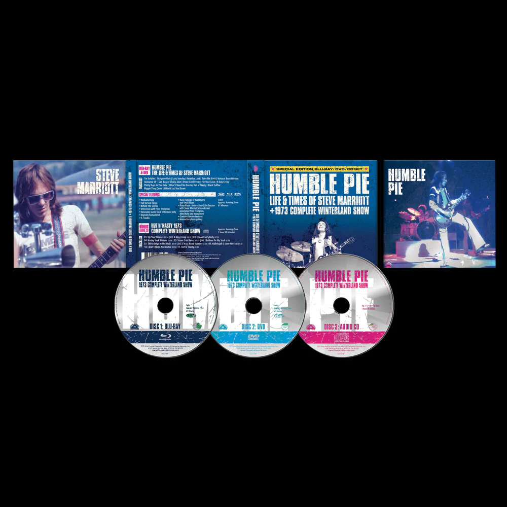 Humble Pie - Life & Times of Steve Marriott + 1973 Complete Winterland Show (Blu-Ray + DVD + CD)