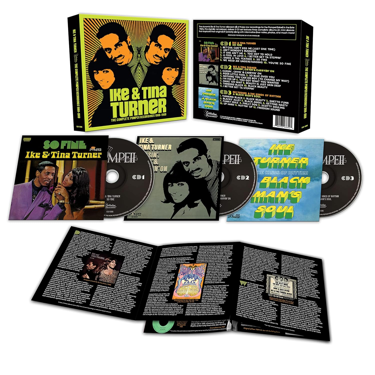 Ike & Tina Turner - The Complete Pompeii Recordings 1968-1969 (3 CD)