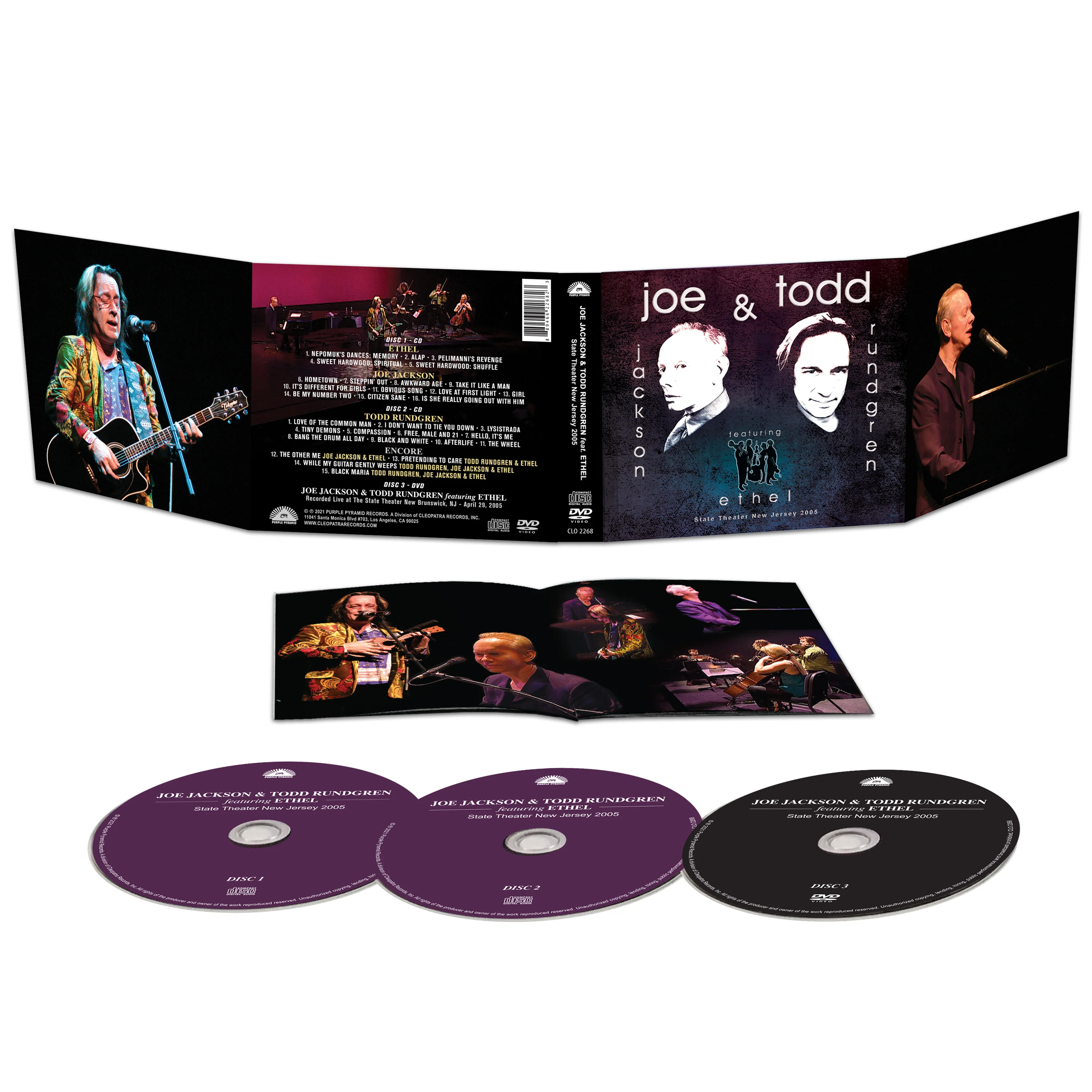 Joe Jackson & Todd Rundgren - State Theater New Jersey 2005 (2 CD + DVD) - Image 2
