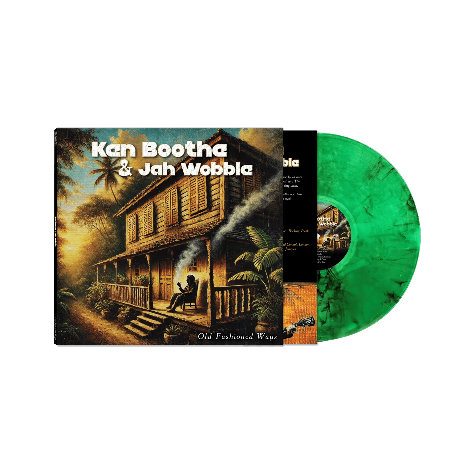 Ken Boothe & Jah Wobble - Old Fashioned Ways (Green Marble Vinyl LP)