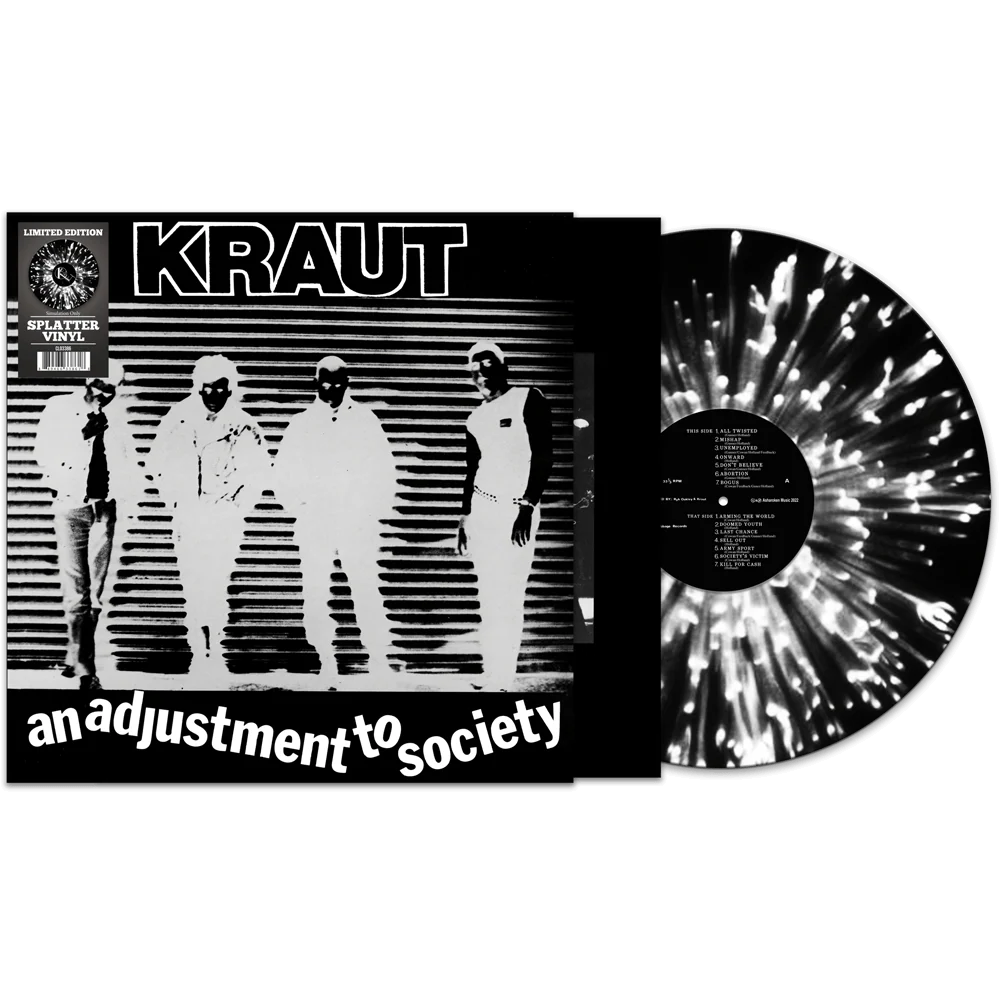 Kraut - An Adjustment To Society (Black-White Splatter Vinyl)