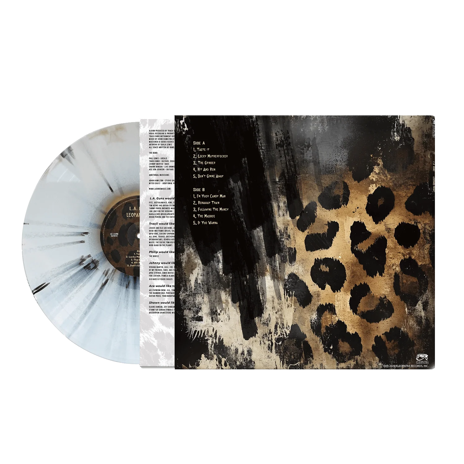 L.A. Guns - Leopard Skin (Gold/White/Black Haze Splatter Vinyl LP) - Image 2