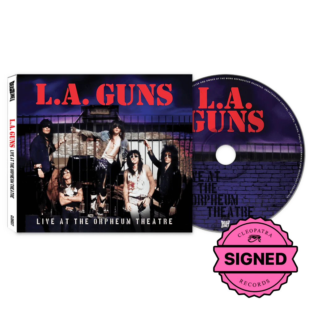 L.A. Guns - Live At The Orpheum Theatre (CD - Signed by Phil Lewis and Tracii Guns)