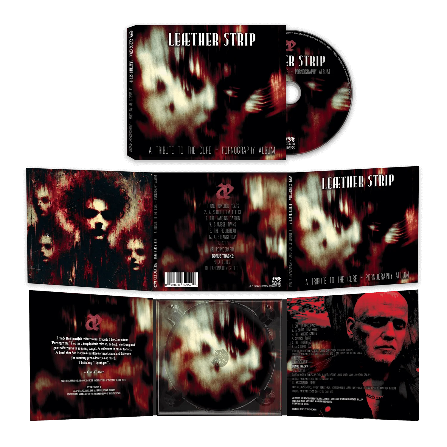 Leæther Strip - A Tribute to The Cure - Pornography Album (CD) - Image 2