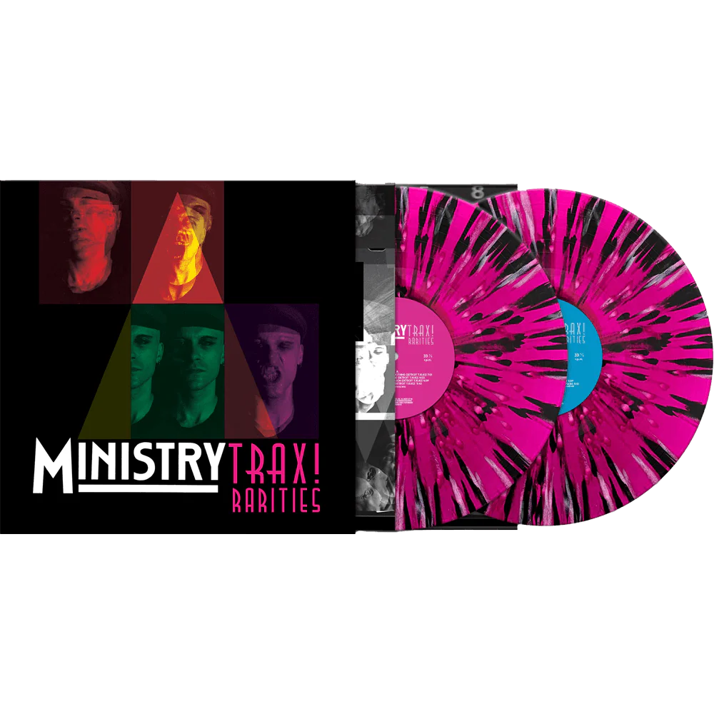 Ministry - Trax! Rarities (Limited Edition Magenta-Black-White Splatter Double Vinyl)