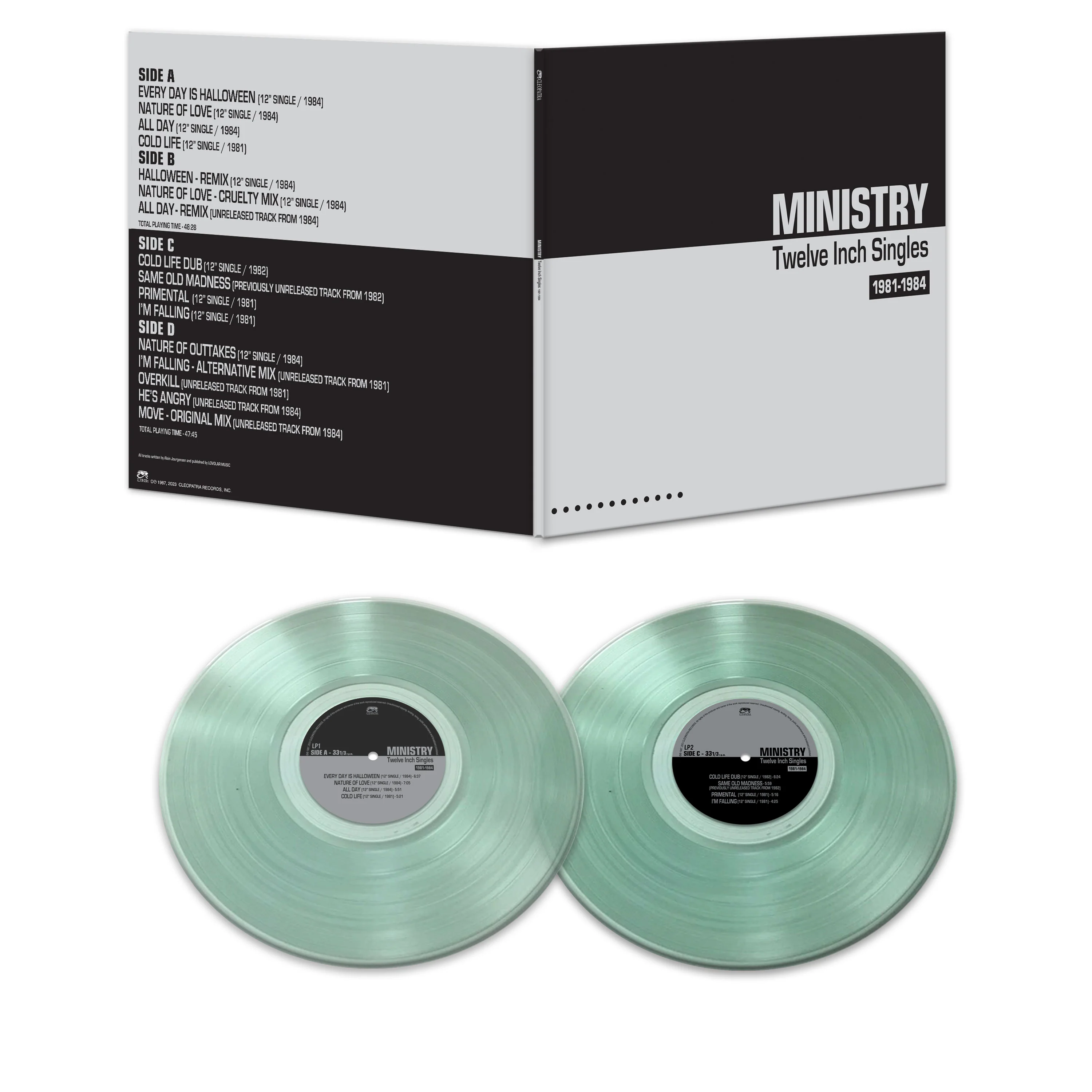 Ministry - Twelve Inch Singles 1981-1984 (Coke Bottle Green Double Vinyl LP) - Image 2
