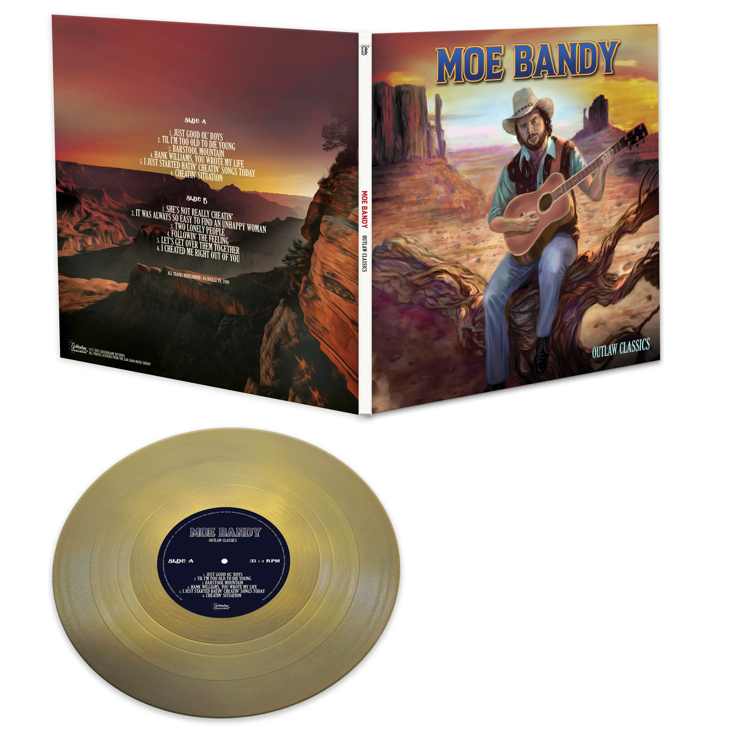 Moe Bandy - Outlaw Classics (Limited Edition Colored Vinyl) - Image 5