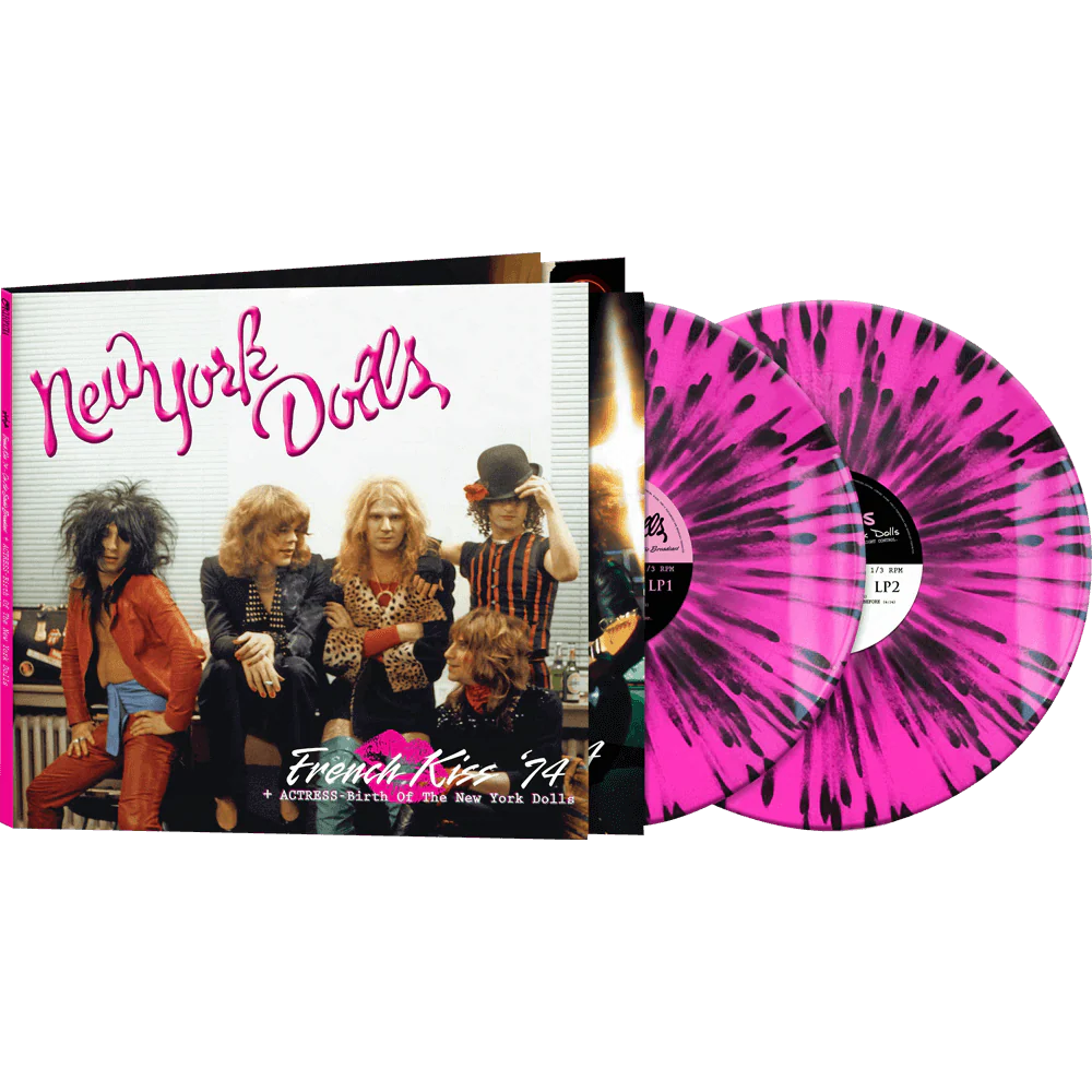 New York Dolls - French Kiss ‘74 + Actress - Birth Of The New York Dolls (Pink-Black Splatter Double Vinyl)