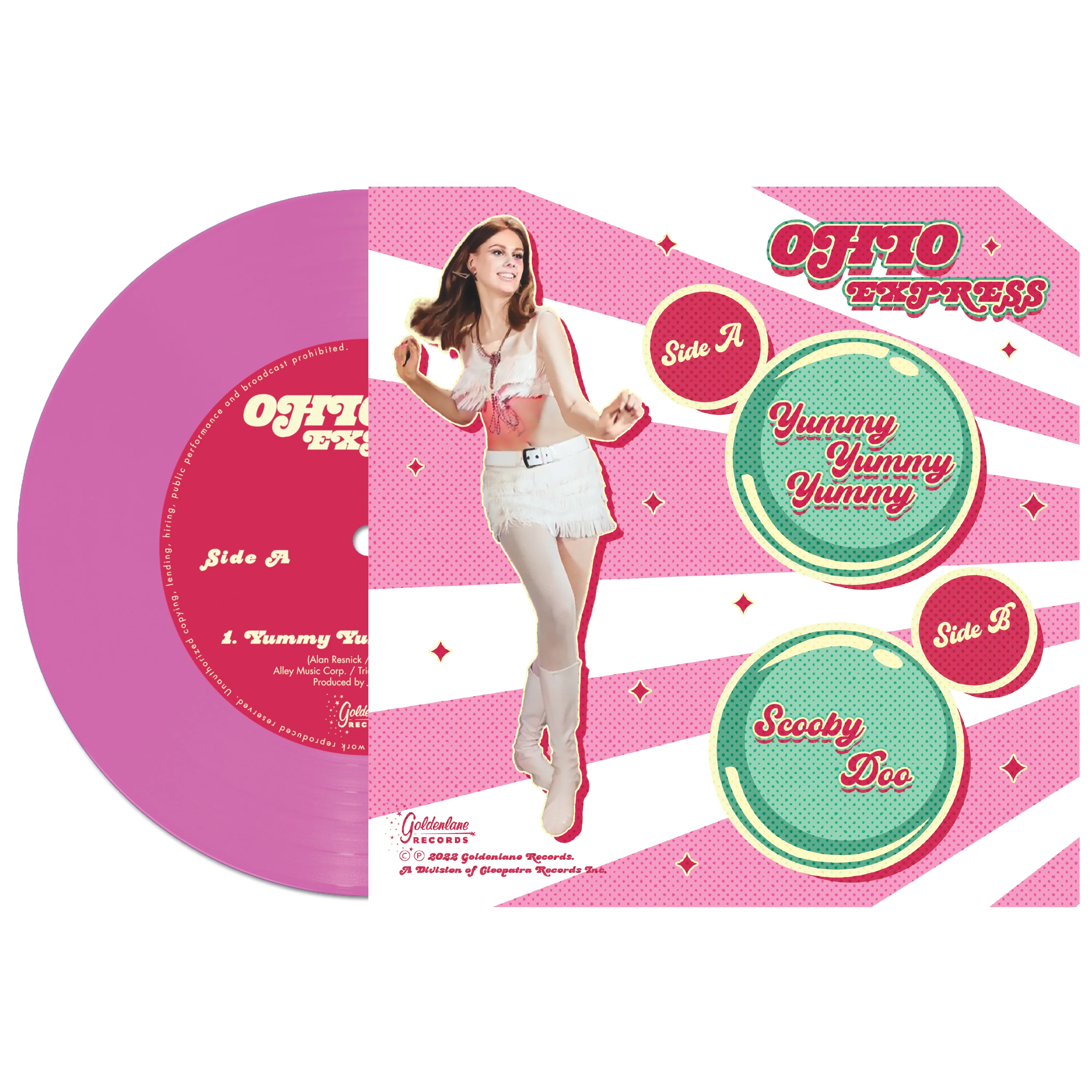 Ohio Express - Yummy Yummy Yummy (Pink 7" Vinyl) - Image 2