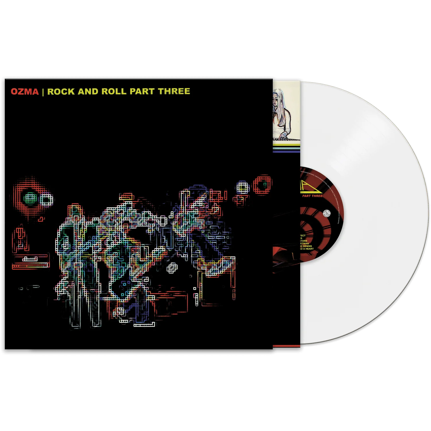 Ozma - Rock And Roll Part Three (White Vinyl) last copy this color version