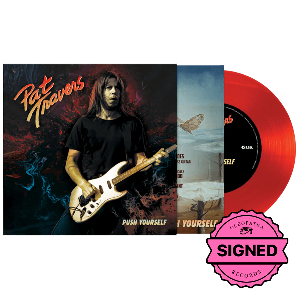 Pat Travers - Push Yourself (7" Red Vinyl - Signed by Pat Travers)