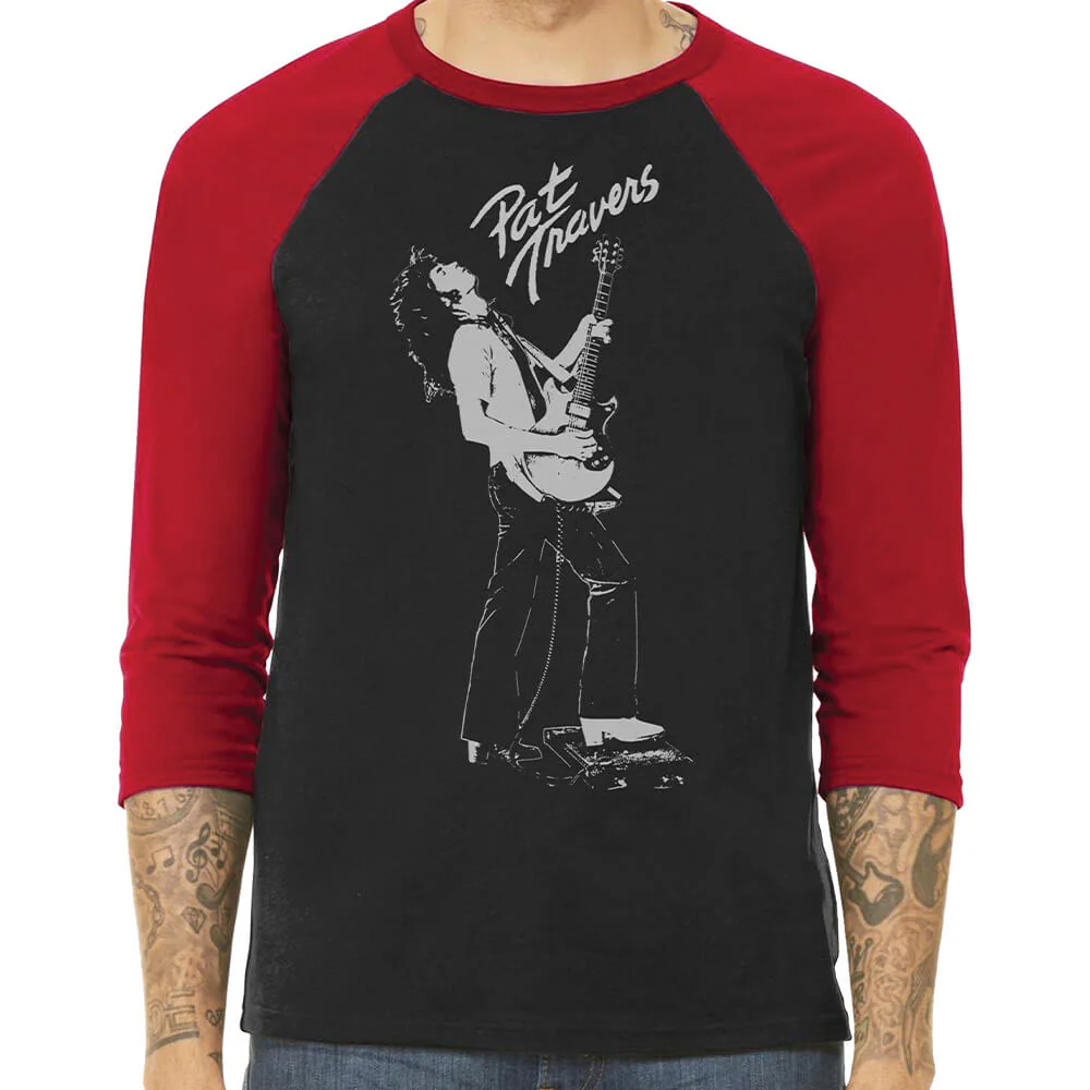 Pat Travers - Straight Up Tour '77 (Vintage Baseball Raglan T-Shirt)