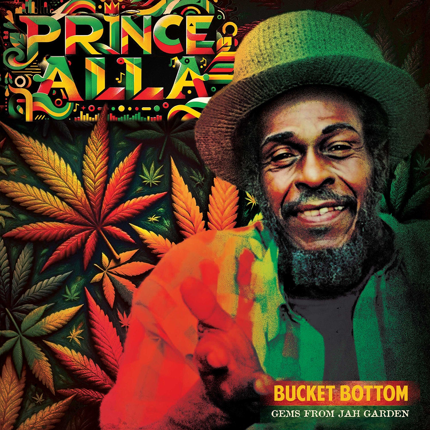 Prince Alla - Bucket Bottom - Gems From Jah Garden (Green Vinyl) - Image 3