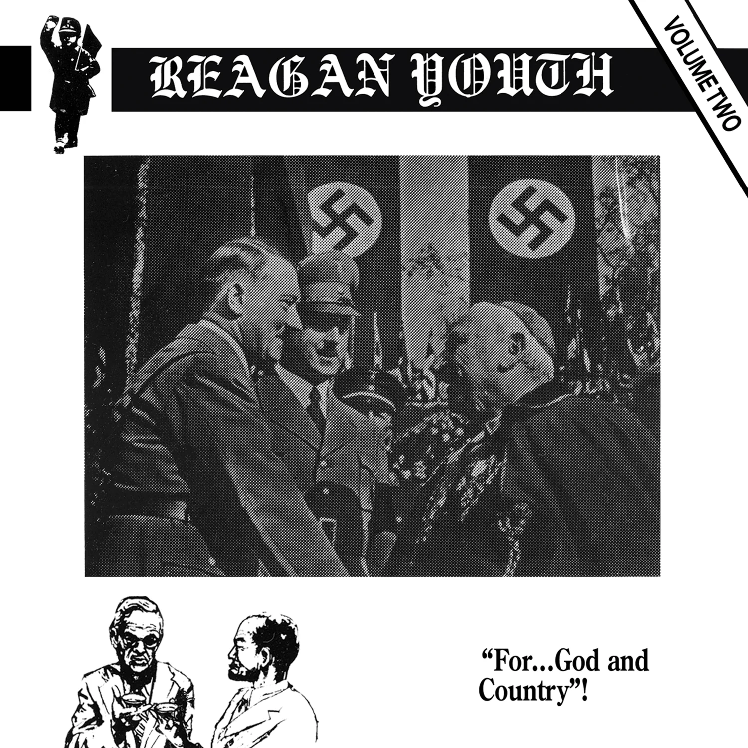 Reagan Youth - Volume Two (Black/White/Clear Splatter Vinyl LP) - Image 3