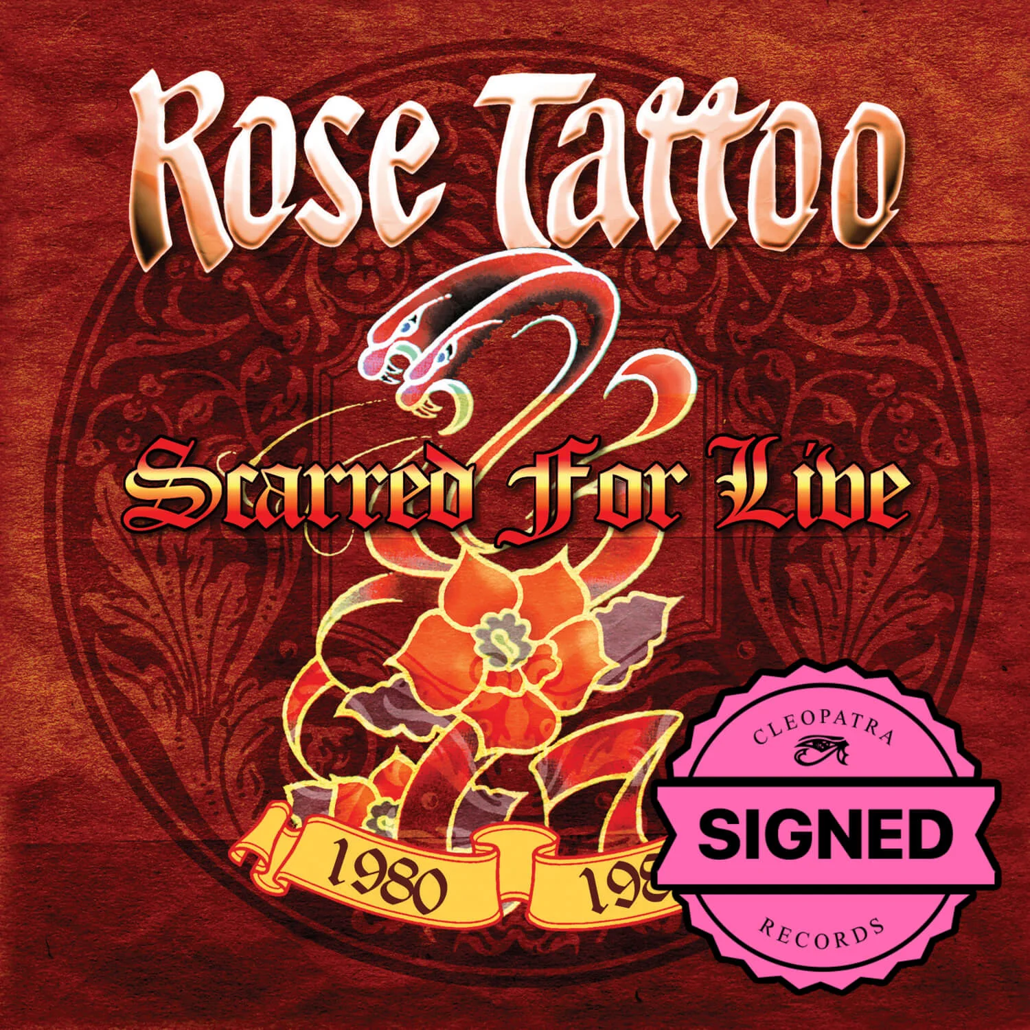 Rose Tattoo - Scarred For Live 1980-1982 (Limited Edition White LP Signed by Angry Anderson)