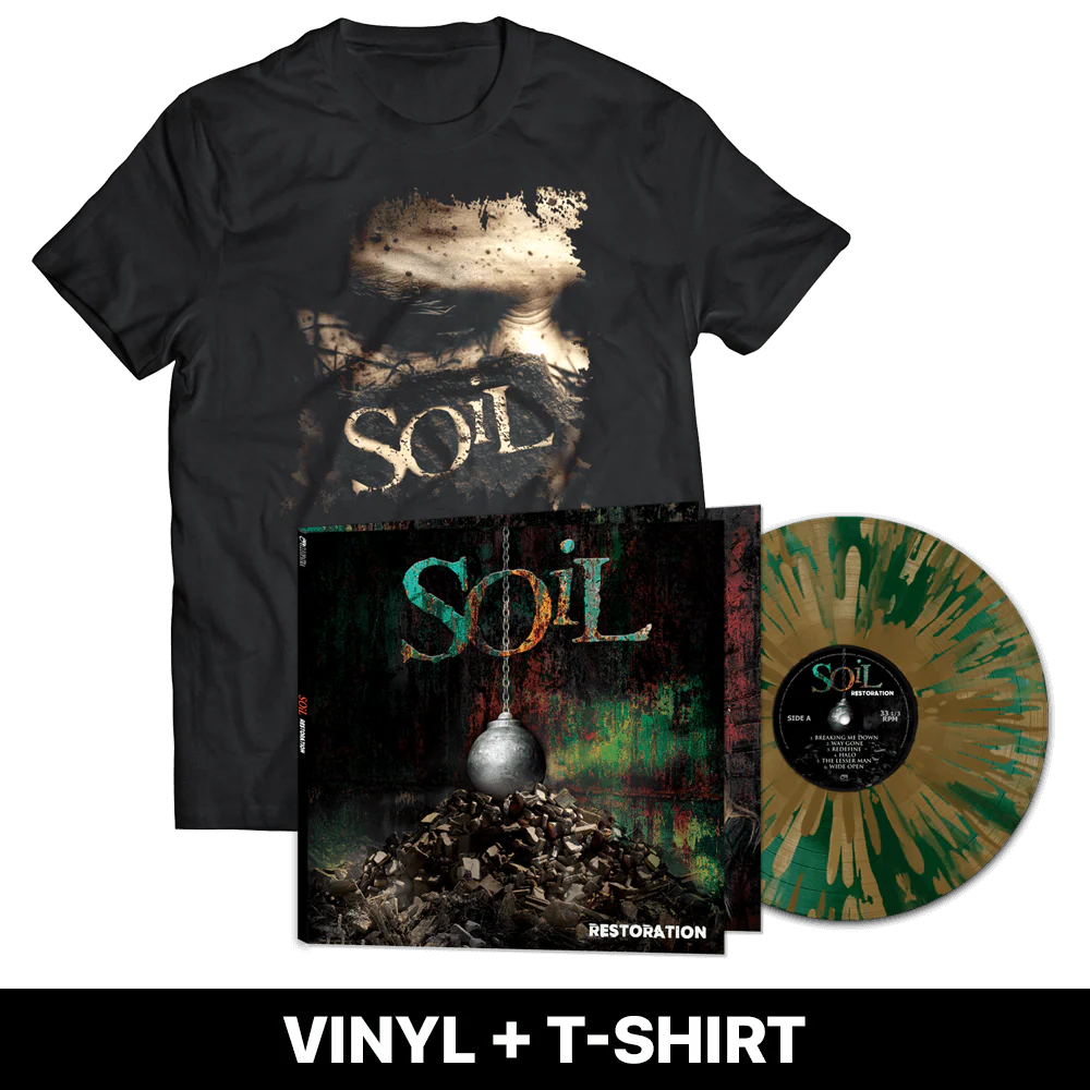 Soil - Restoration (Green-Gold Splatter Vinyl + T-Shirt)