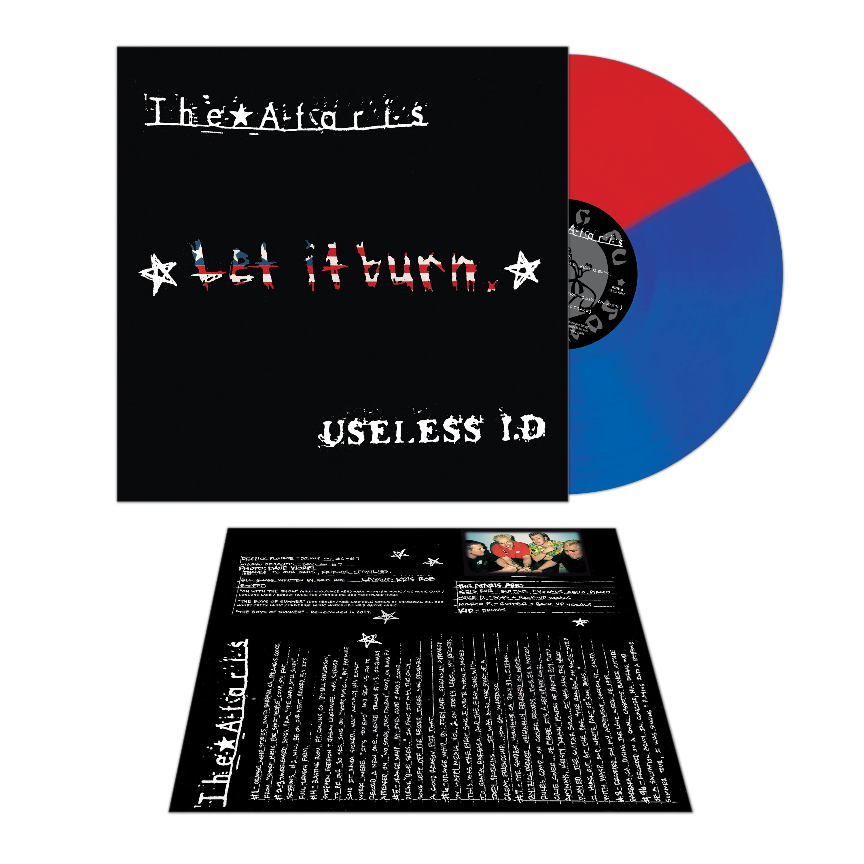 The Ataris & Useless I.D. - Let It Burn (Red-Blue Split Color Vinyl) - Image 2