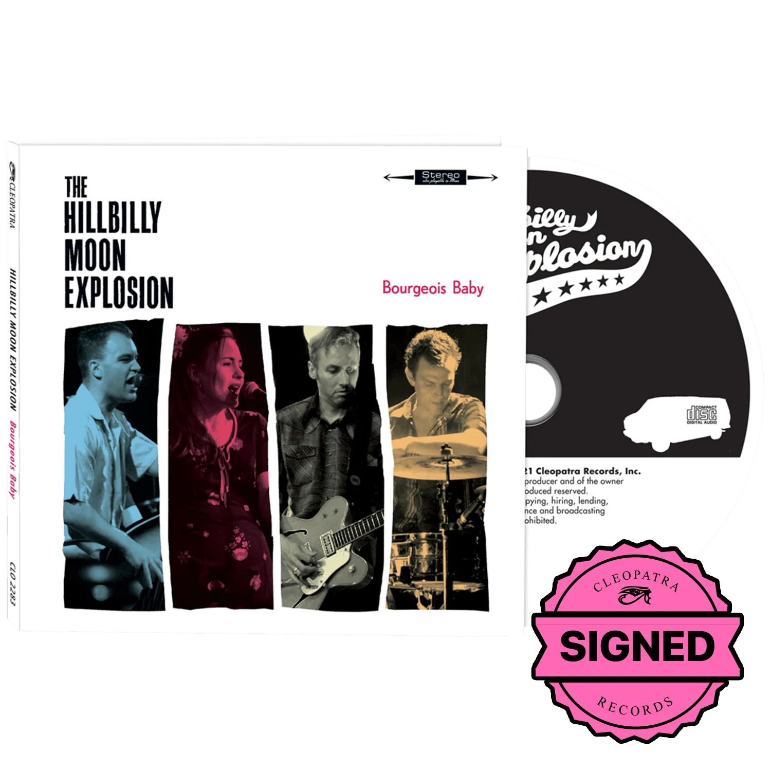The Hillbilly Moon Explosion - Bourgeois Baby (CD - Signed by All Band Members)