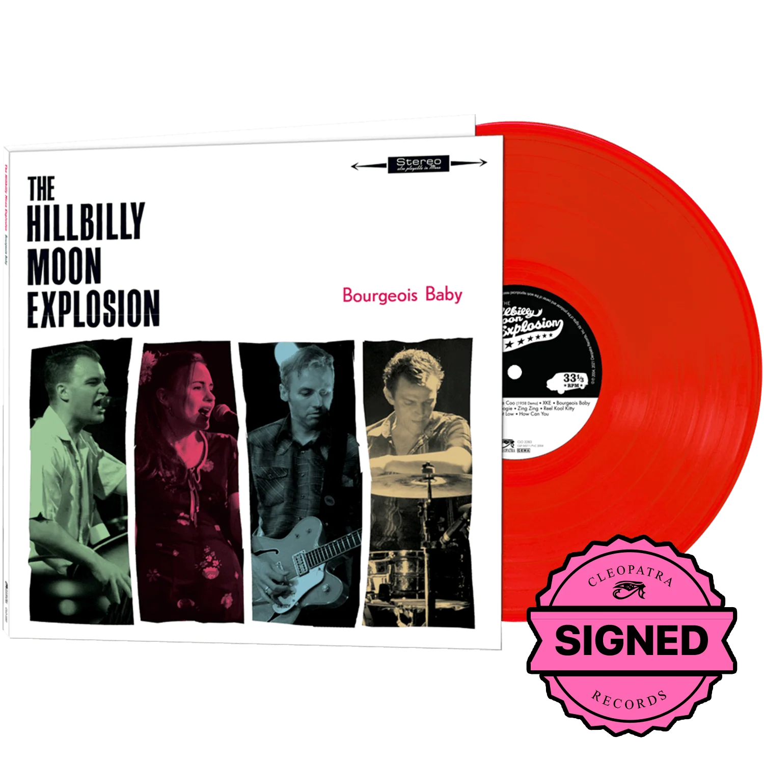 The Hillbilly Moon Explosion - Bourgeois Baby (Limited Edition Red Vinyl - Signed by All Members)