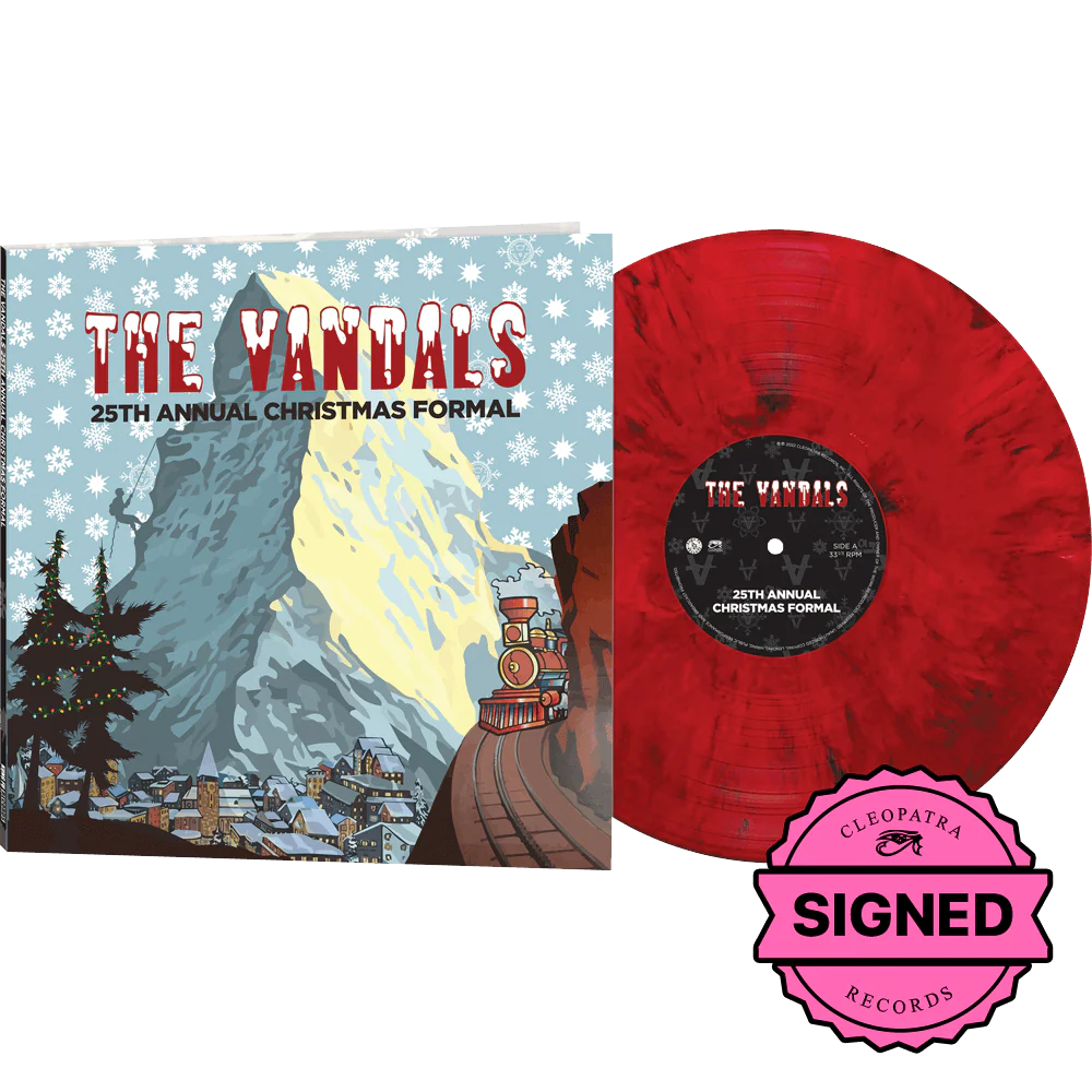 The Vandals - 25th Annual Christmas Formal (Red Marble Vinyl - Signed by Joe Escalante)