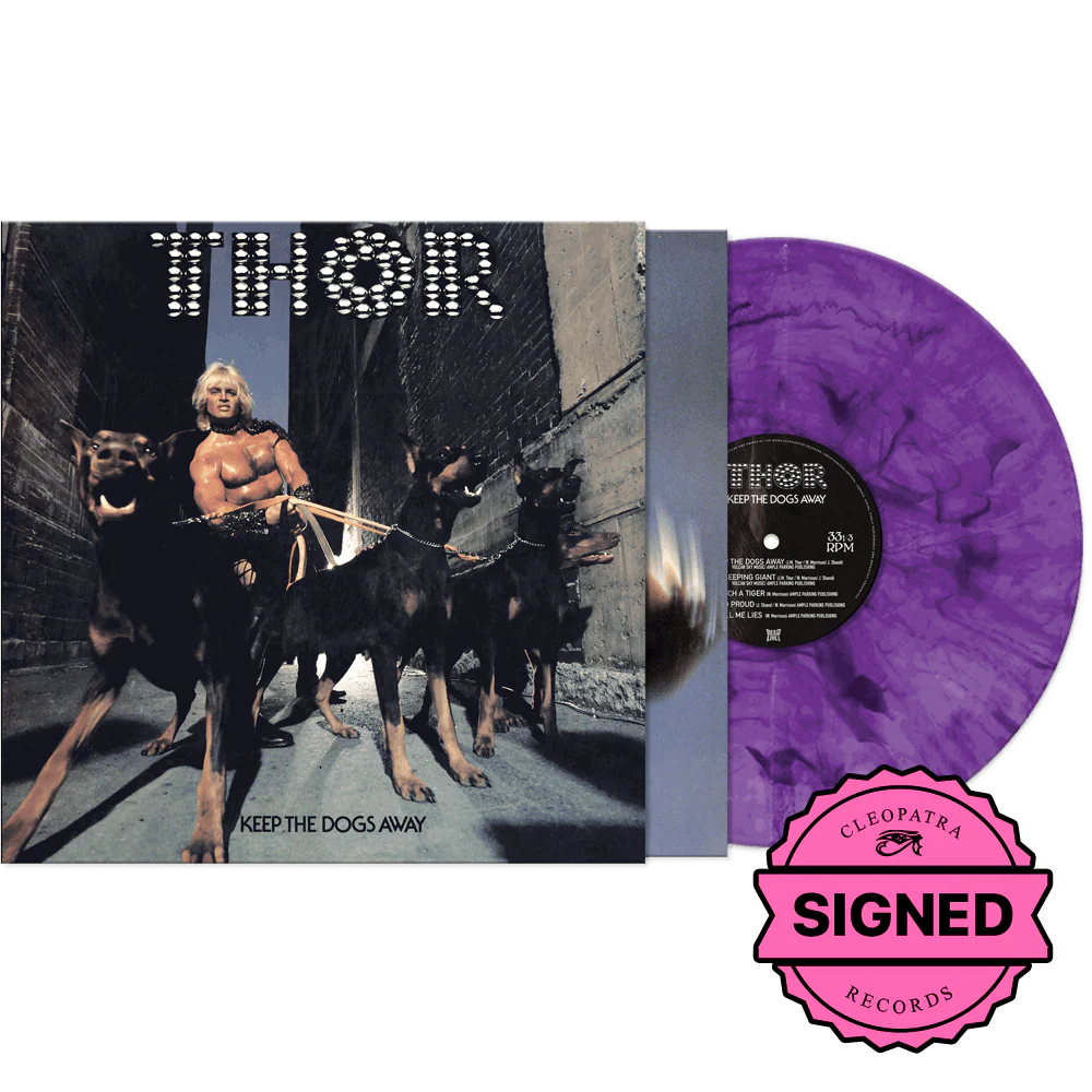 Thor - Keep The Dogs Away (Purple-Black Haze Vinyl - Signed by Thor + Poster)