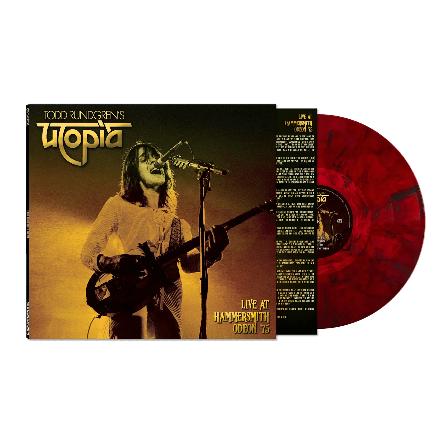 Todd Rundgren's Utopia - Live at Hammersmith Odeon '75 (Red Marble LP Vinyl)