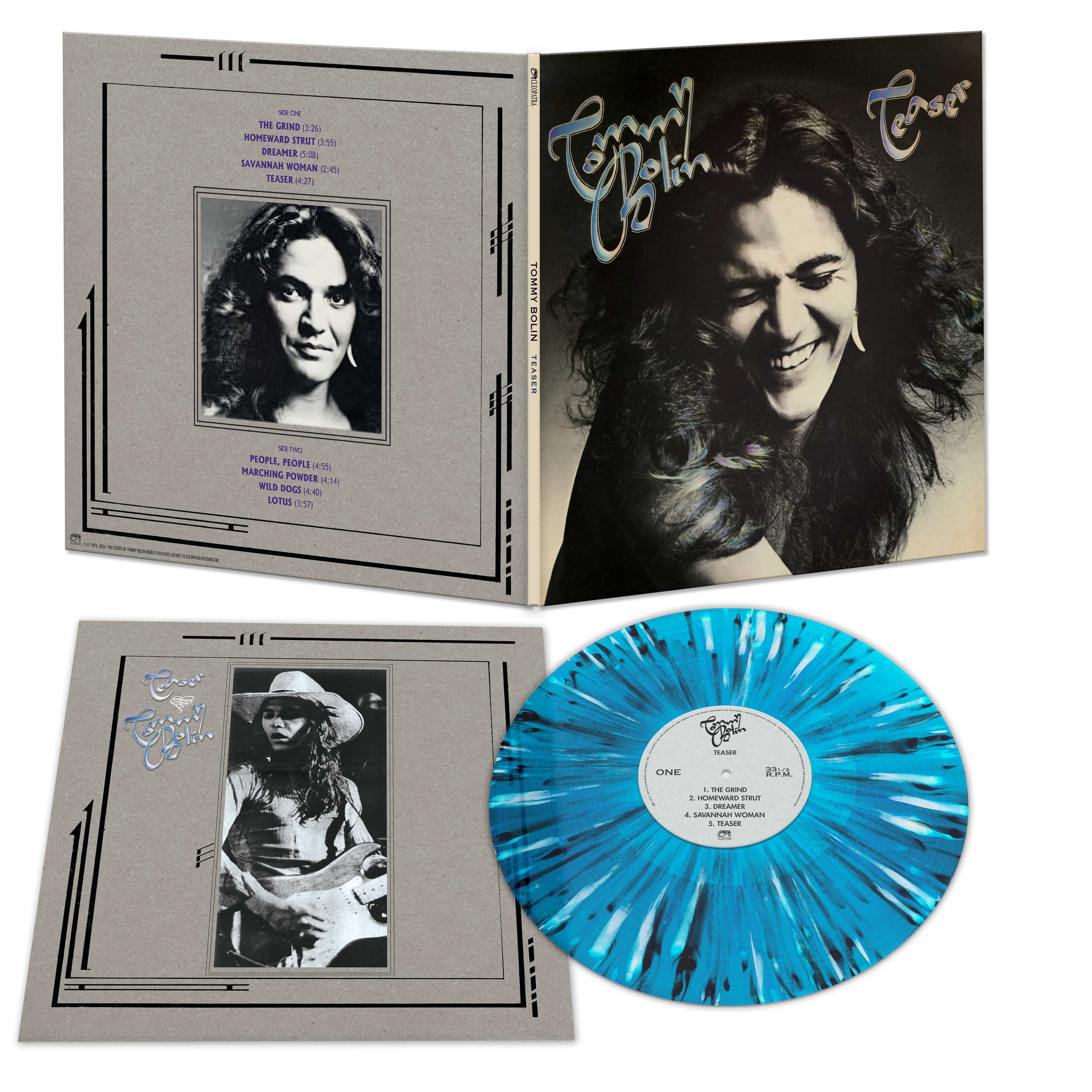Tommy Bolin - Teaser (Black-Blue-White Splatter Vinyl) - Image 2
