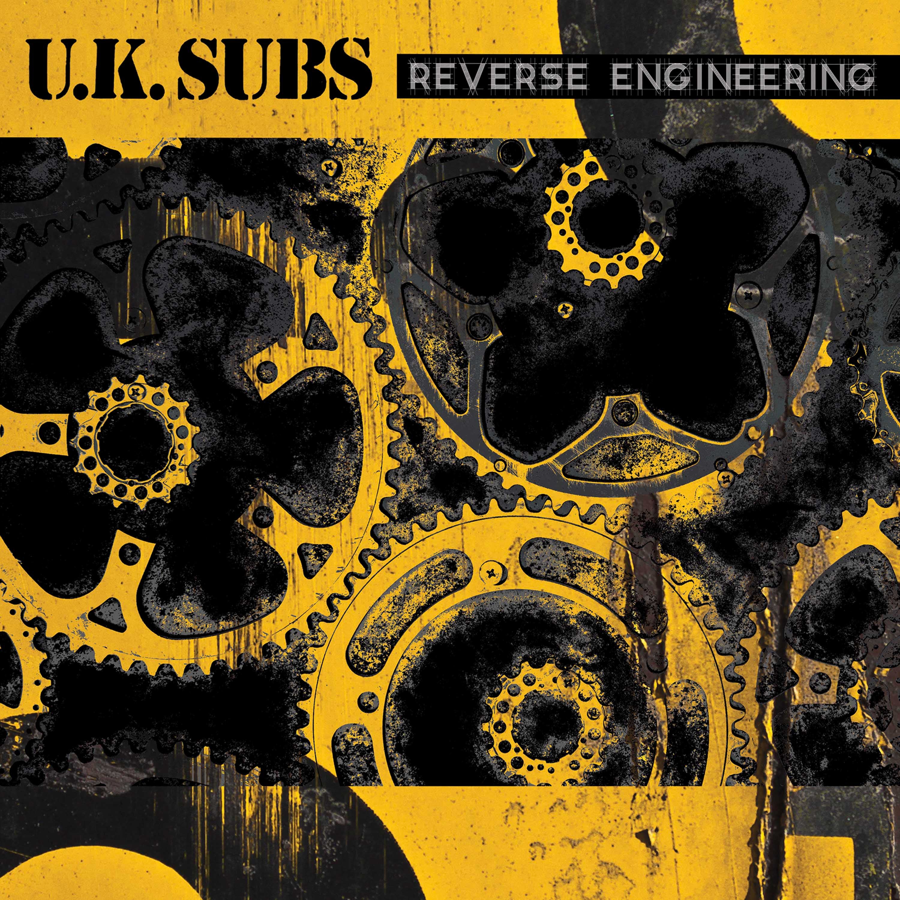 UK Subs - Reverse Engineering (Yellow-Black Splatter Vinyl) - Image 4