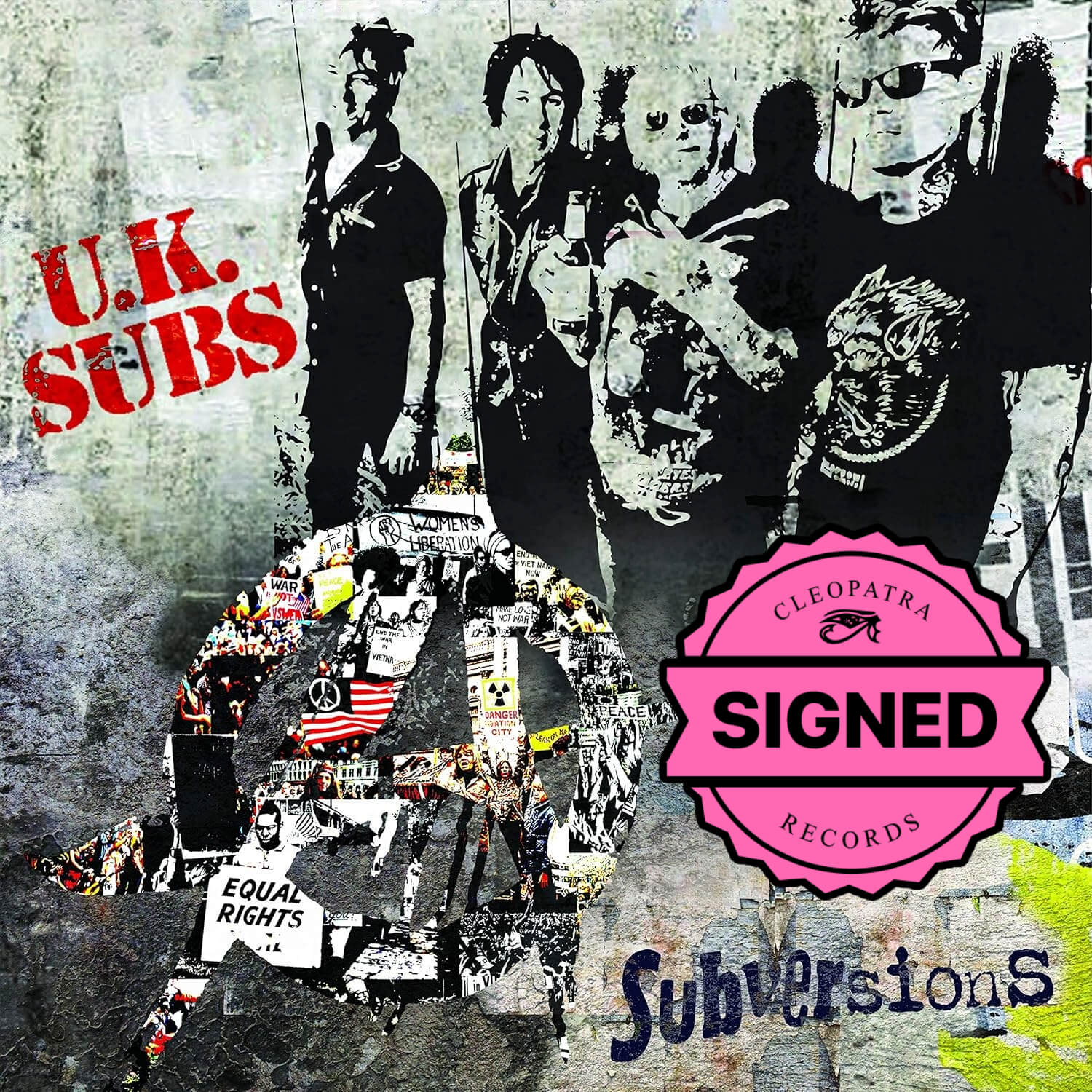 UK Subs - Subversions (Limited Edition Red LP Signed by Charlie Harper)