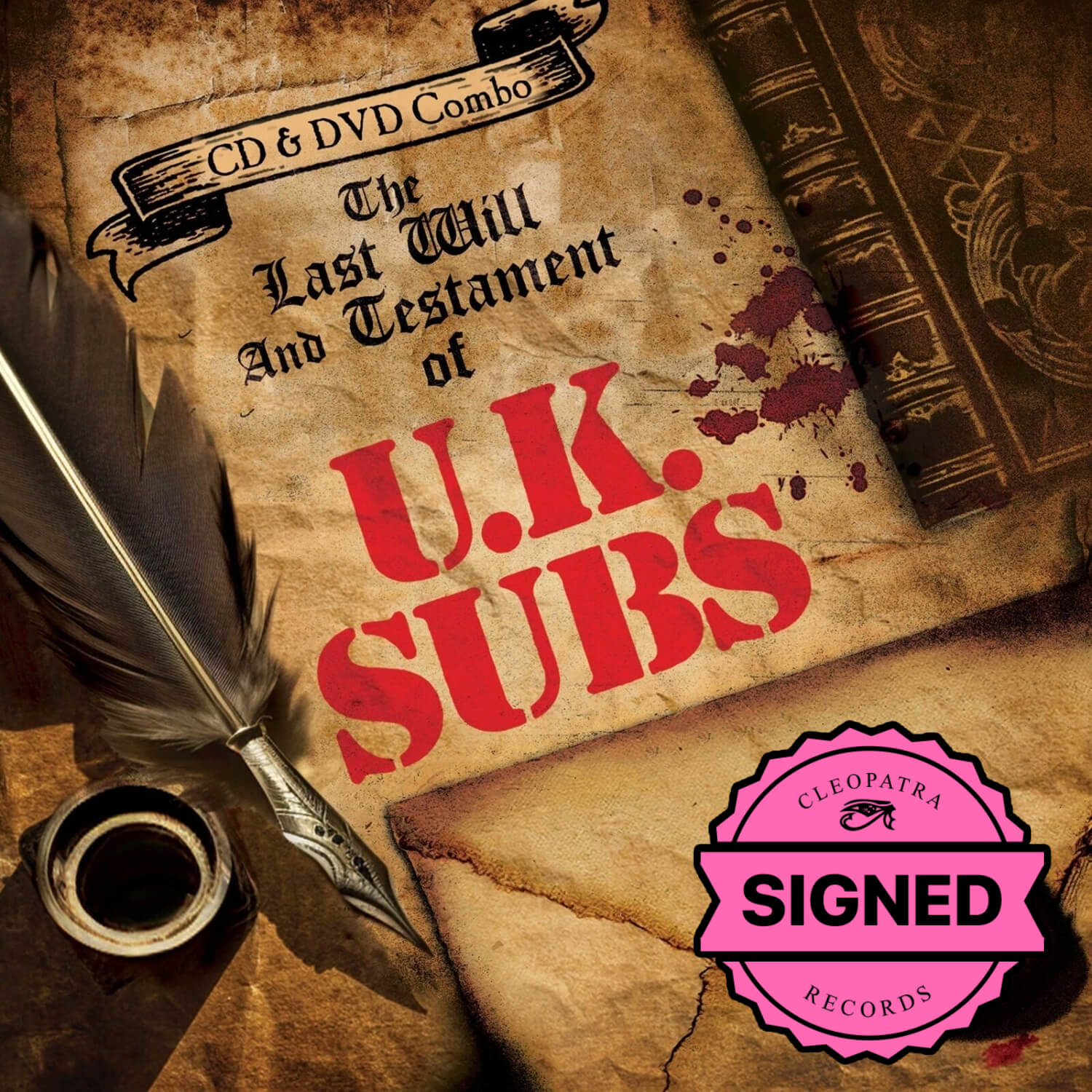 UK Subs - The Last Will And Testament of UK Subs (CD + DVD Signed by Charlie Harper)