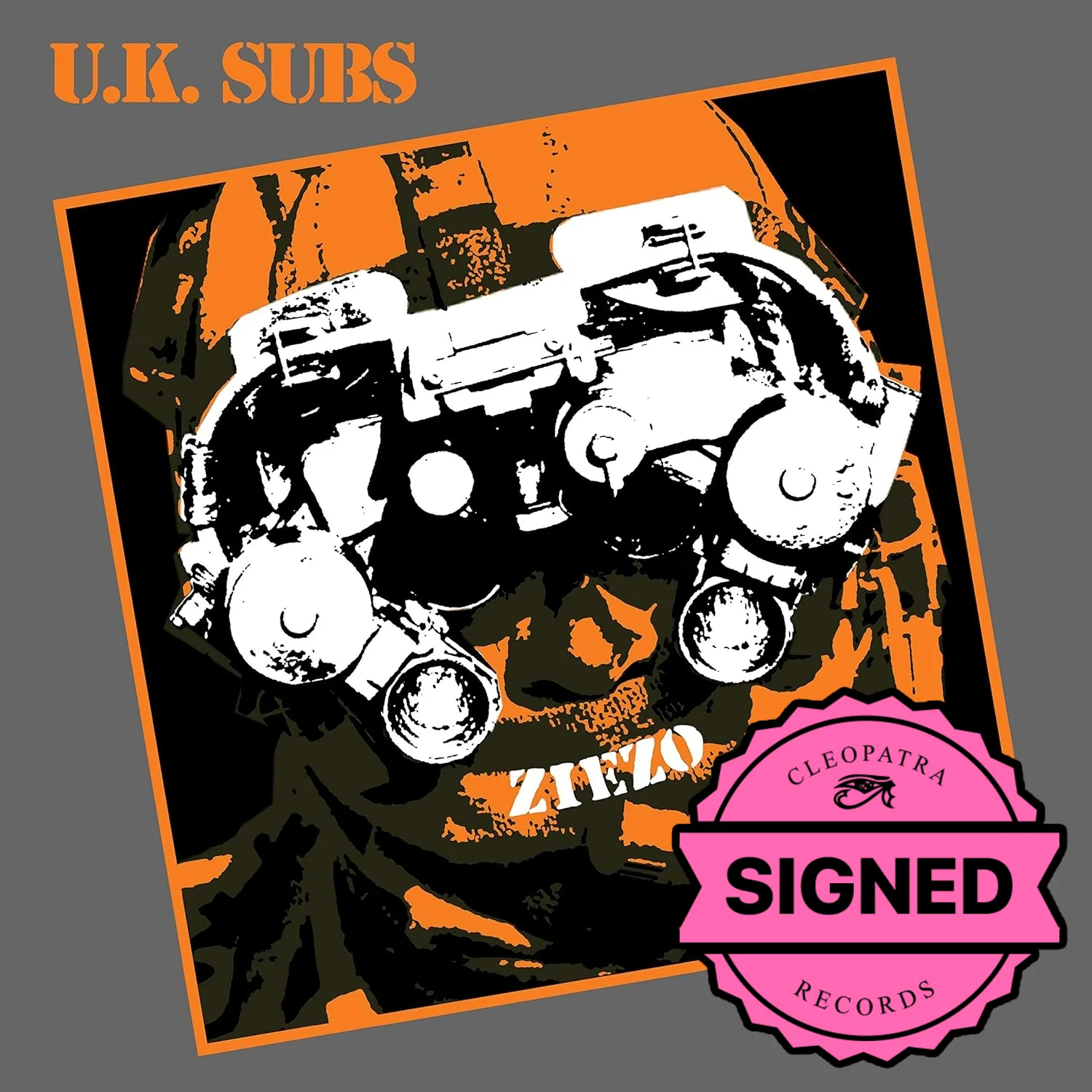 UK Subs - Ziezo (Limited Edition White Vinyl Signed by Charlie Harper)