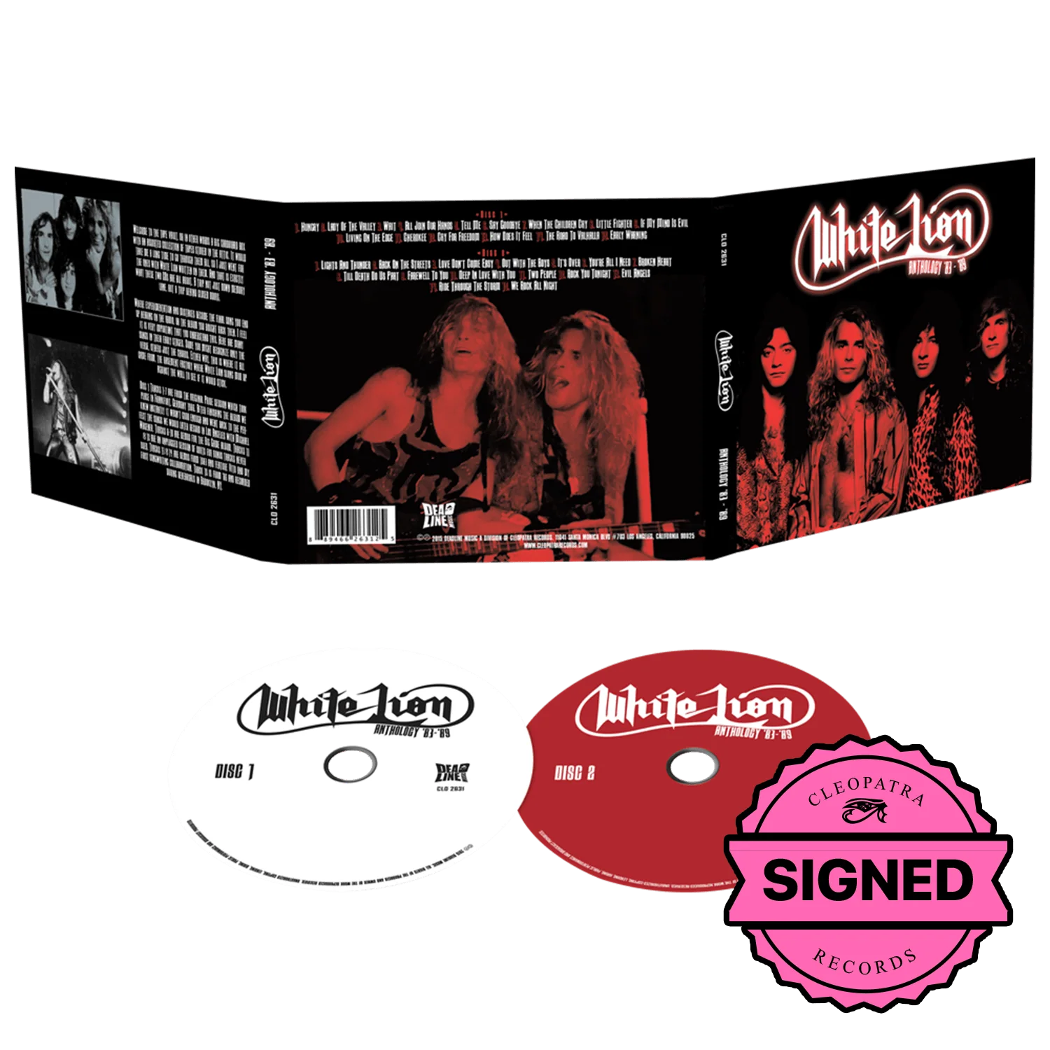 White Lion - Anthology '83-'89 (2 CD - Signed by Mike Tramp)